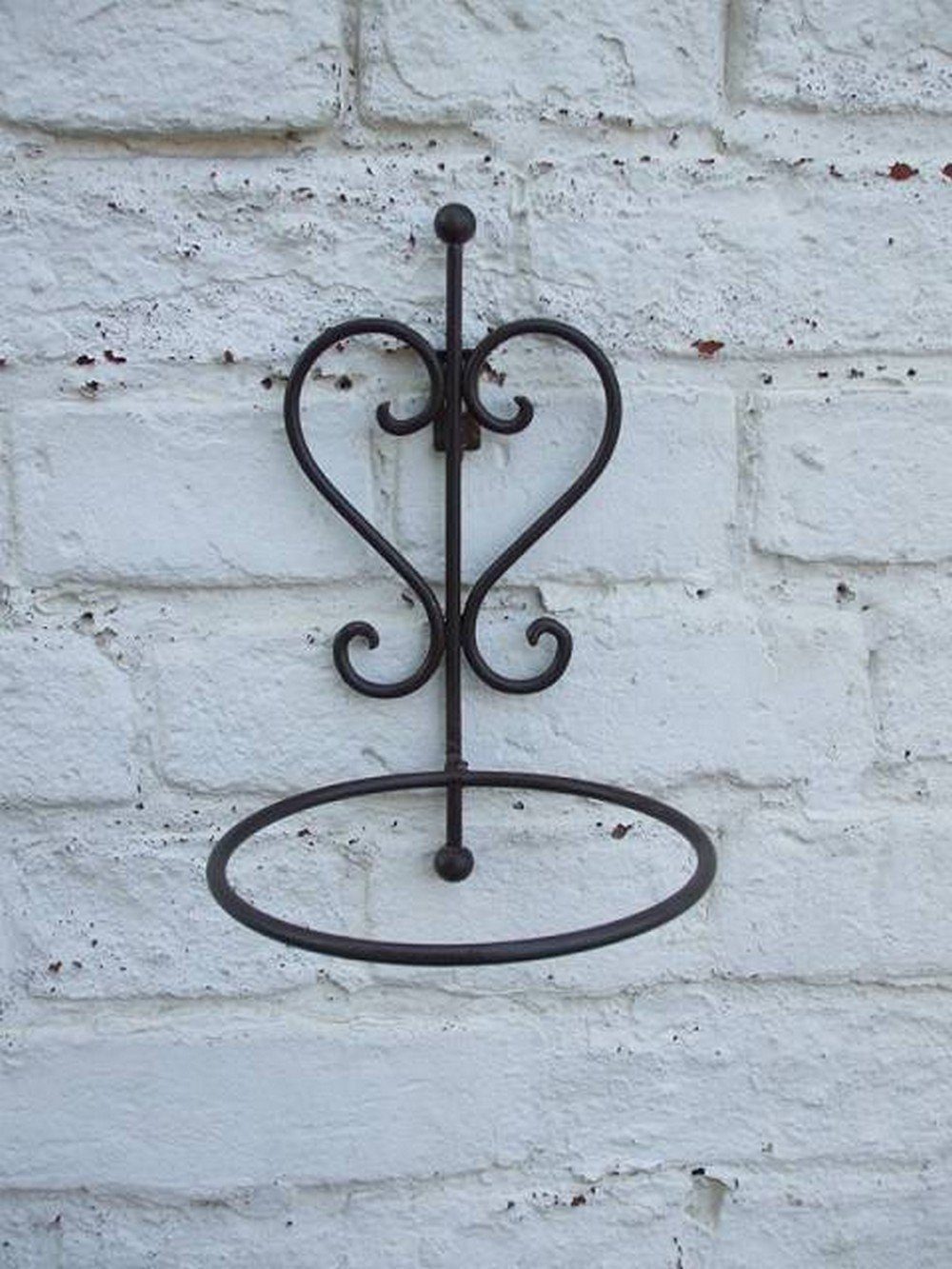 Deko-Impression Wanddekoobjekt Verzierter Topfhalter, Wandhalter, Eisen, Bl günstig online kaufen