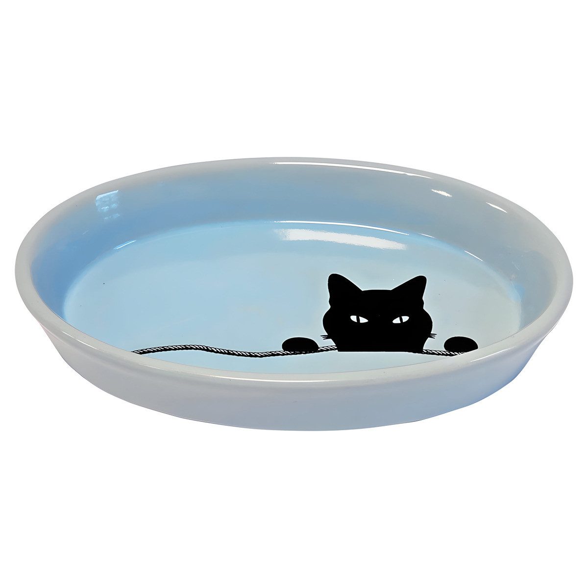 Nobby Futternapf Katzen Keramik-Napf Wilson hellblau