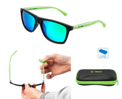 Delphin.sk Sportbrille Polarisationsbrille Delphin SG TWIST Sonnenbrille Wasserspiegelung, Kunststoffrahmen, die sich ohne Beschädigung oder Bruch biegen