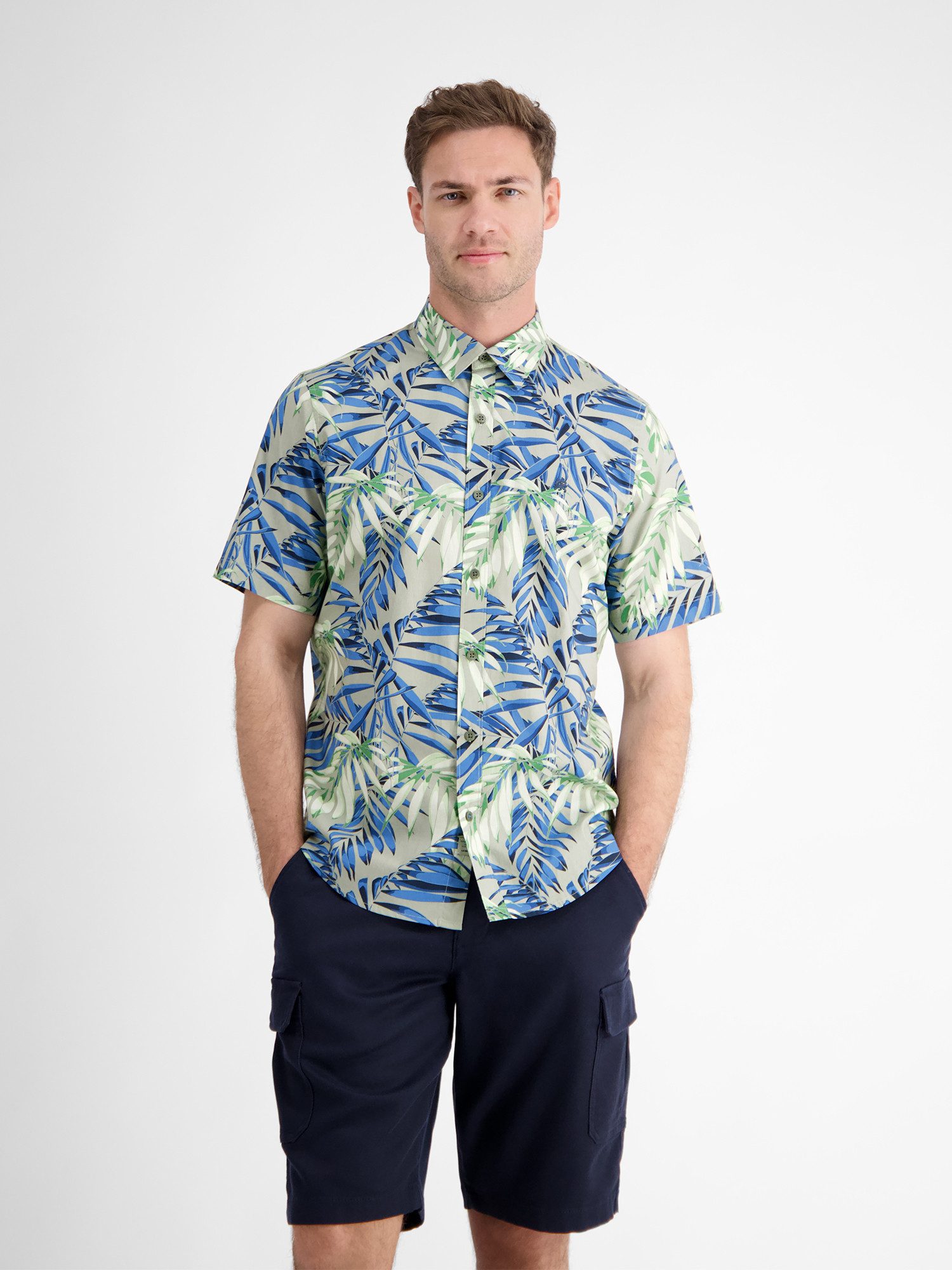 LERROS Kurzarmhemd LERROS Hawaiihemd, floral gemustert günstig online kaufen