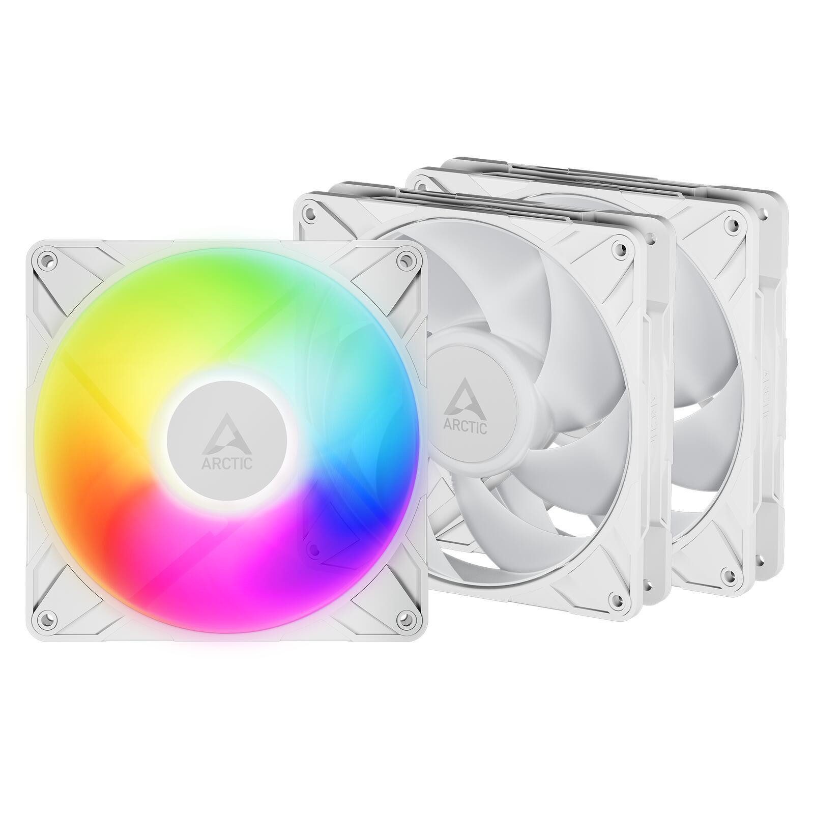Arctic Gehäuselüfter P14 Pro A RGB White 3 Pack ACFAN00321A