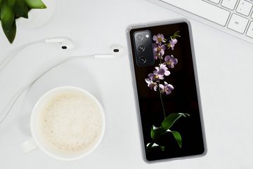 MuchoWow Handyhülle Orchidee - Blume - Rosa, Phone Case, Handyhülle Samsung Galaxy S20 FE, Silikon, Schutzhülle