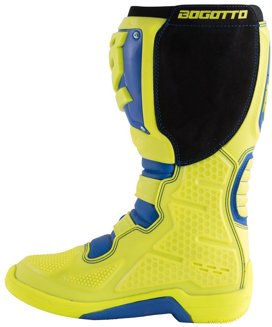 Bogotto MX-6 Motocross Stiefel Motorradstiefel Blue/Yellow