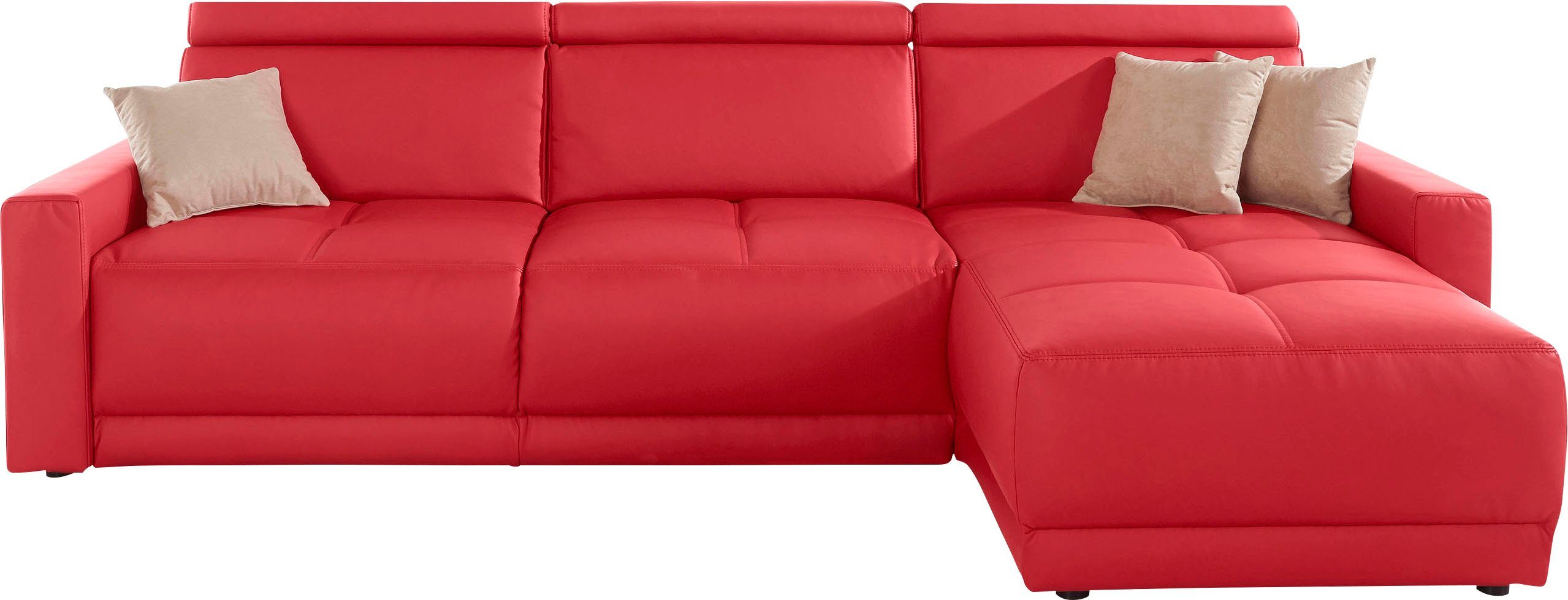 DOMO collection Ecksofa "Ava mit moderner Sitzheftung & toller Doppelnaht, günstig online kaufen