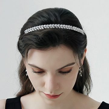 AUKUU Diadem Täglich Täglich vielseitige Stirnbänder Temperament Kopf, Accessoires exquisite Haar Accessoires hochwertige Zirkon