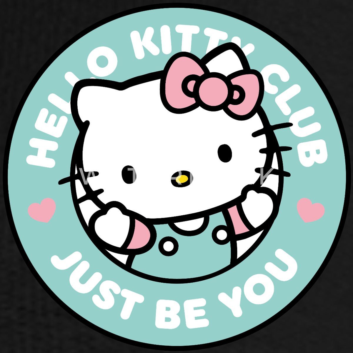 Spreadshirt Hoodie Hello Kitty Club Just Be You Frauen Boxy Organic Hoodie (1-tlg)
