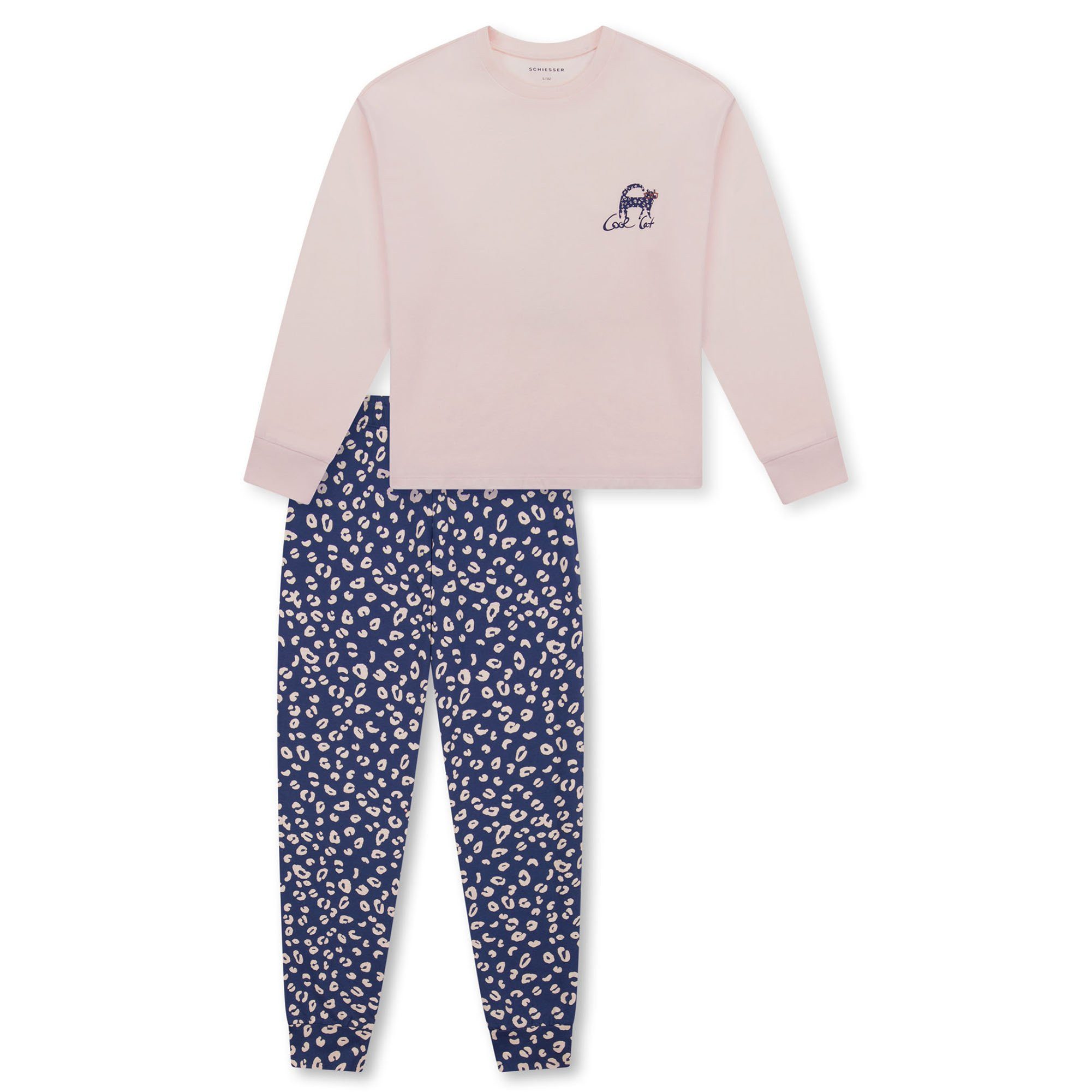 Schiesser Pyjama Mädchen Pyjama Baumwolle Teens Nightwear (2 tlg)