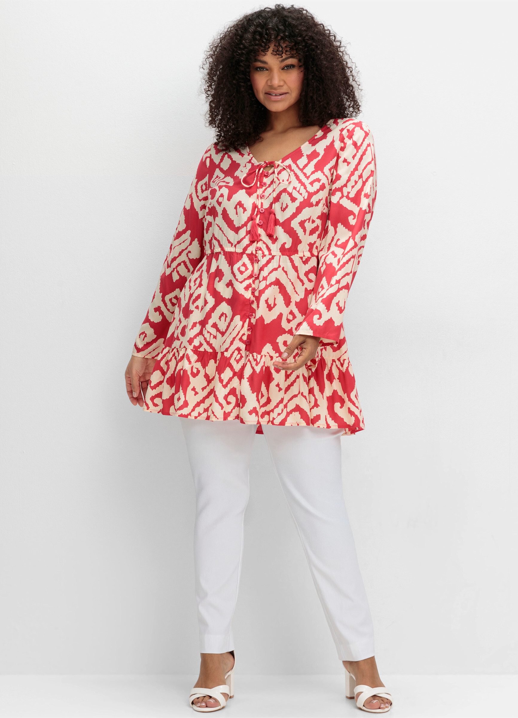 sheego by Joe Browns Klassische Bluse Volantbluse . günstig online kaufen