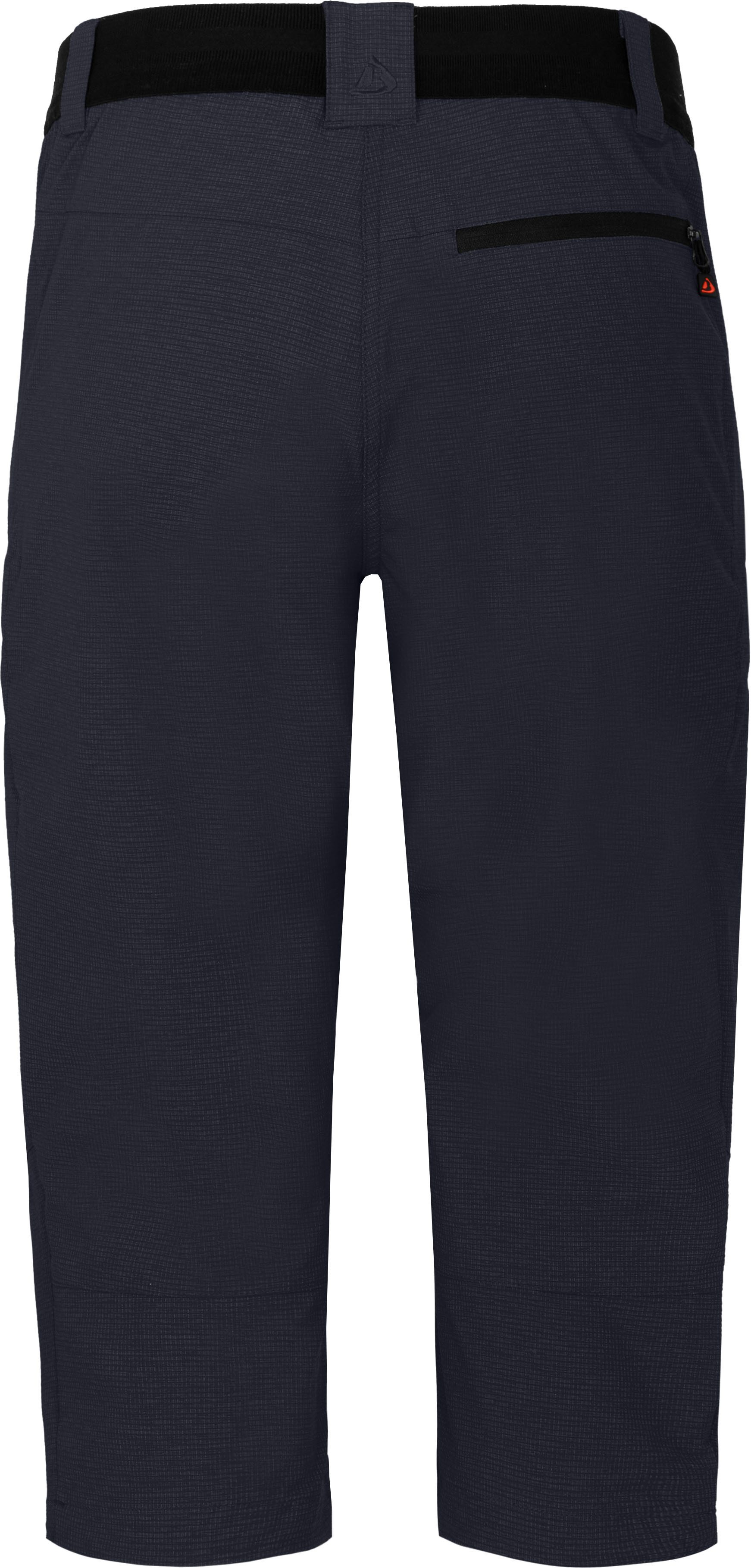 Bergson Outdoorhose PORI Capri Damen 3/4 Wanderhose, robust, elastisch, Normalgrößen, Nacht blau