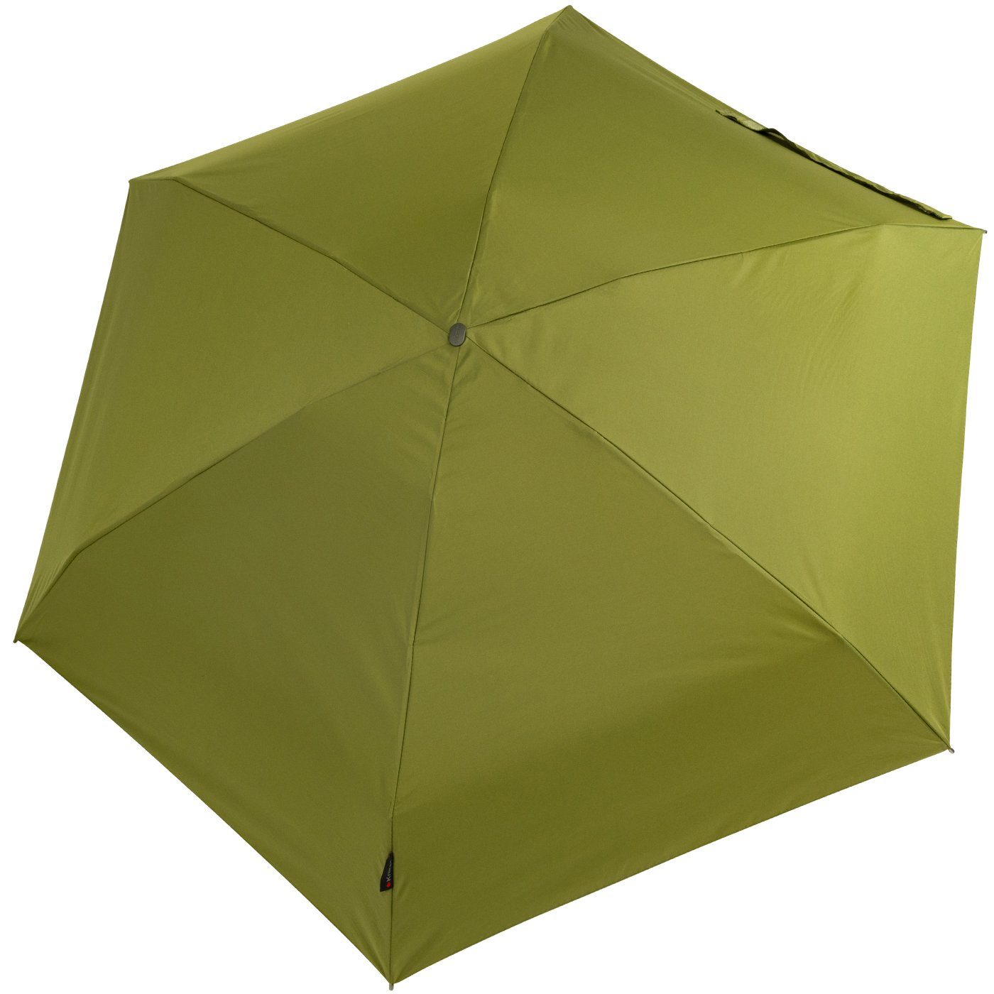 Knirps® Taschenregenschirm Mini-Damen-Schirm Travel für leicht kompakt und die Handtasche - klein olive, einfarbig