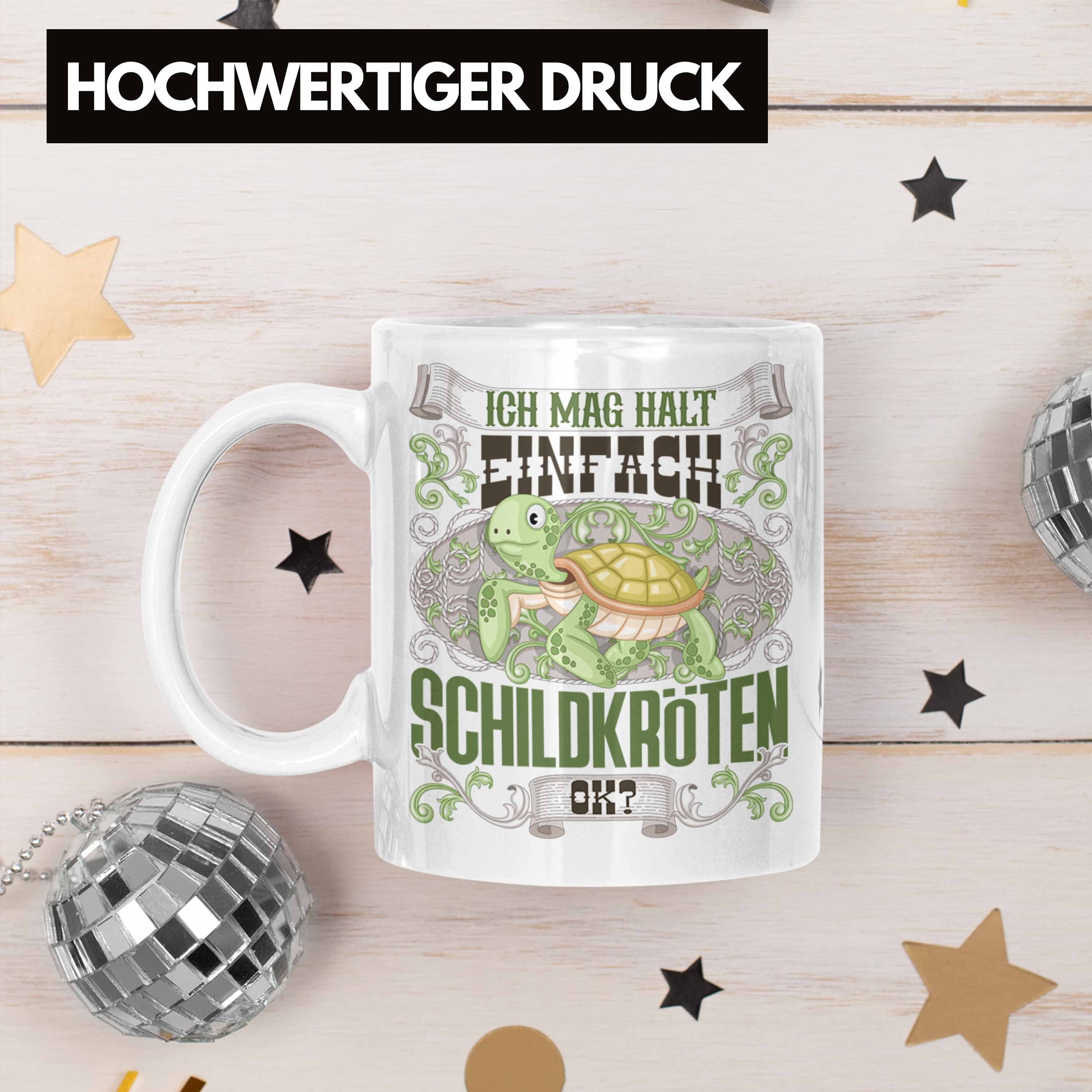 Trendation Besitzer Schildkröten Geschenk G Tasse Weiss Spruch Trendation Tasse - Schildkröte