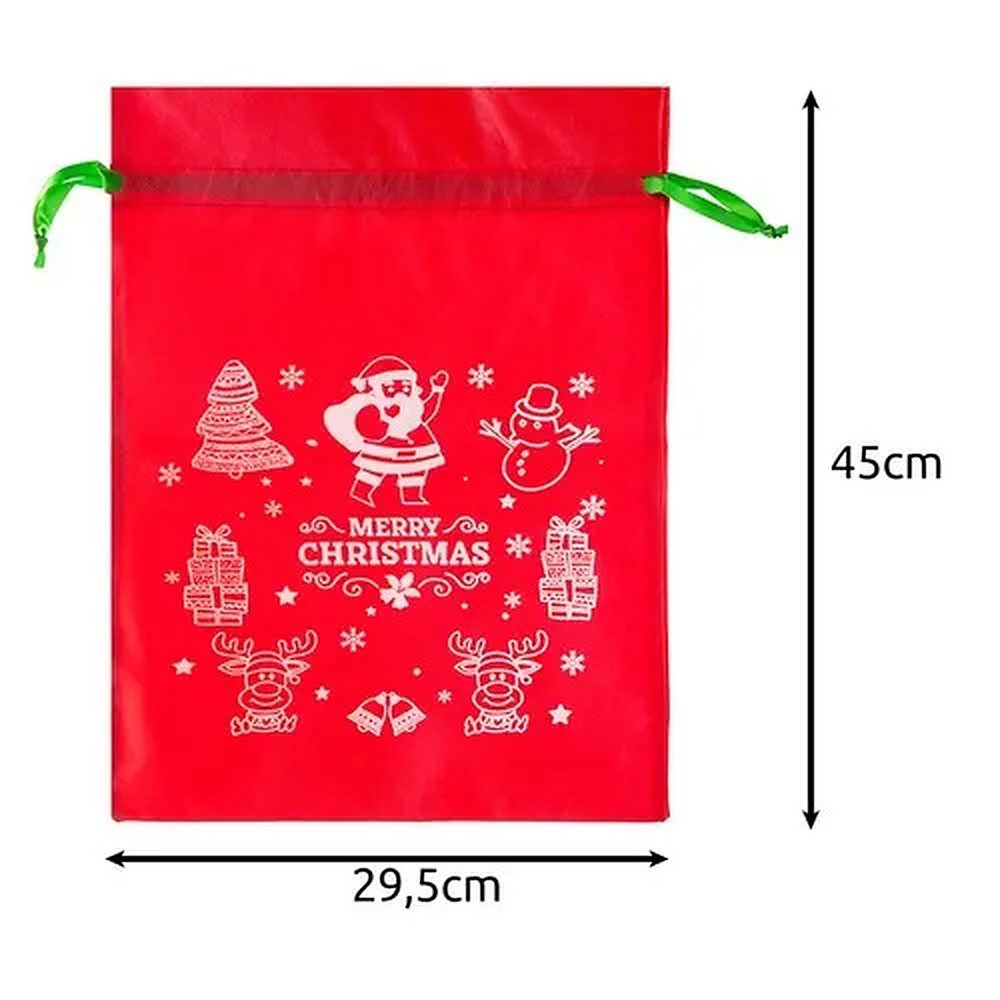 Ruhhy Geschenktüten Geschenkbeutel Weihnachtsset, (4St), 4er-Set, Vliesstoff, reißfest, wiederverwendbar