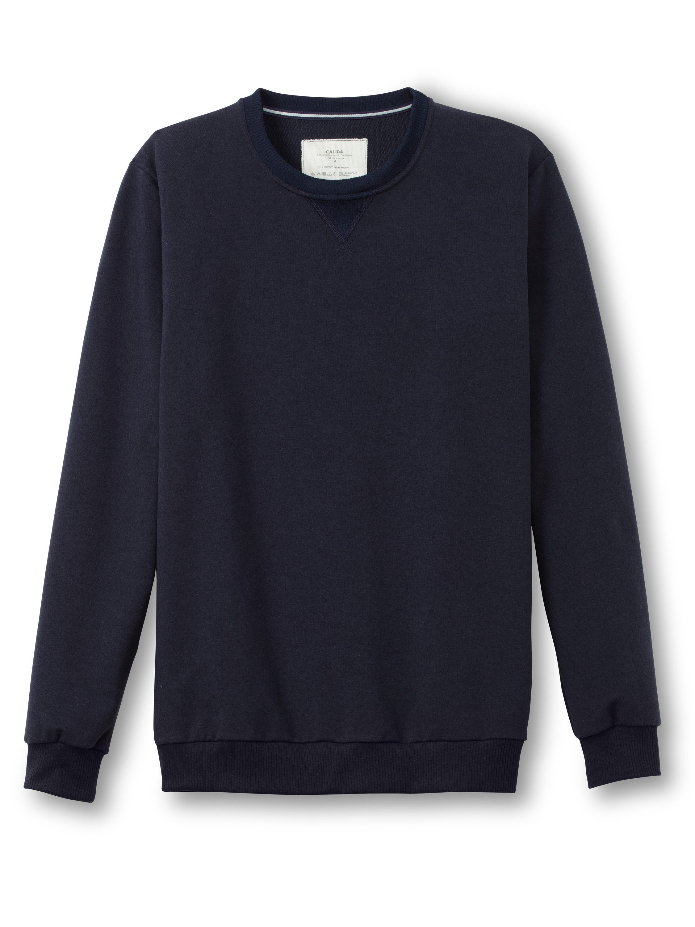 CALIDA Rundhalspullover Circular Lounge Herren (1-tlg) günstig online kaufen