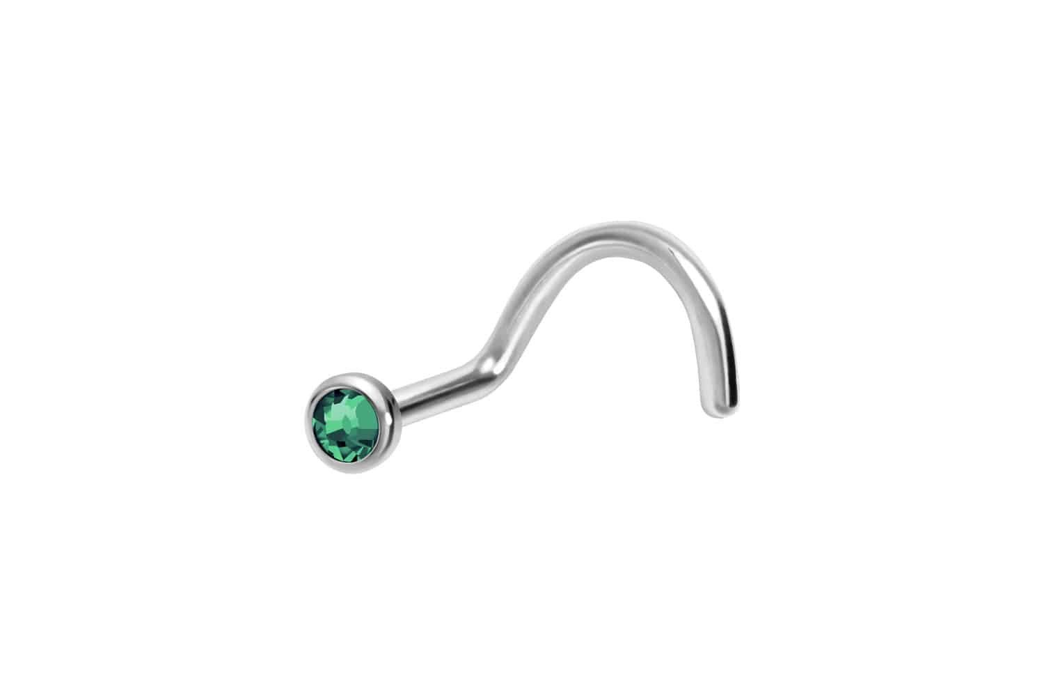 PIERCINGLINE Nasenpiercing Titan Nasenstecker Spirale FLACHE günstig online kaufen