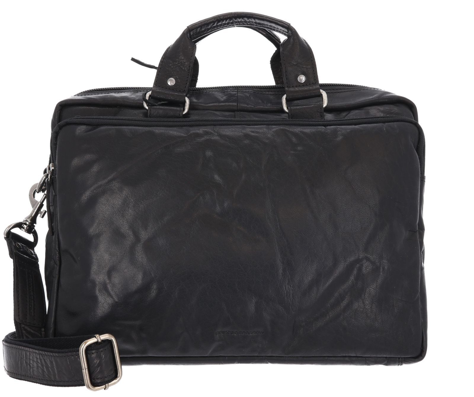 Spikes & Sparrow Businesstasche Briefcase, aus echtem Büffelleder