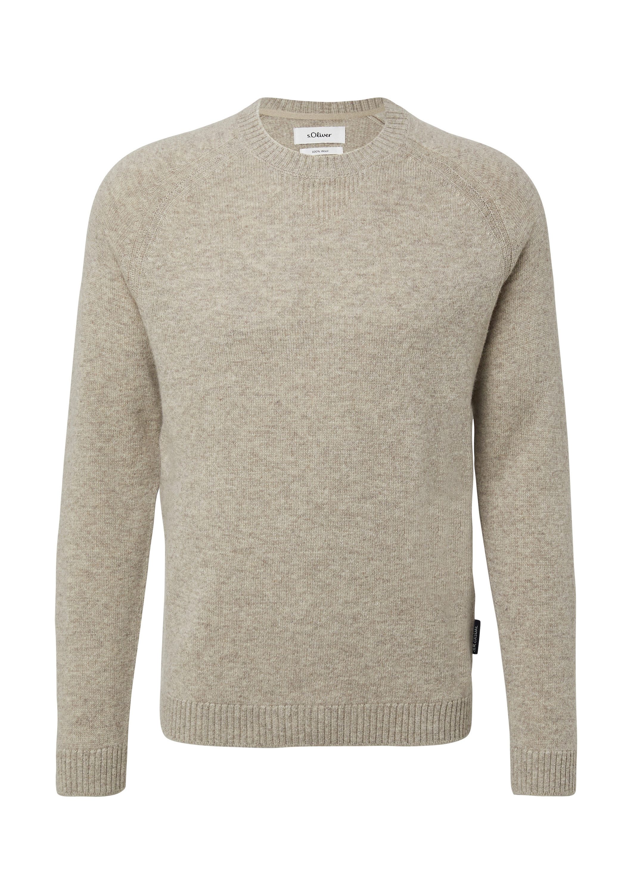 s.Oliver Longpullover Strickpullover Strickpullover aus reiner günstig online kaufen