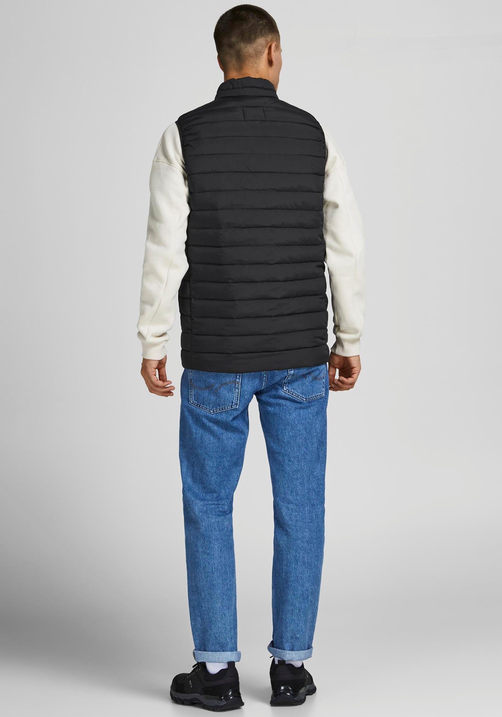 Jack & Jones Steppweste RECYCLE BODYWARMER schwarz