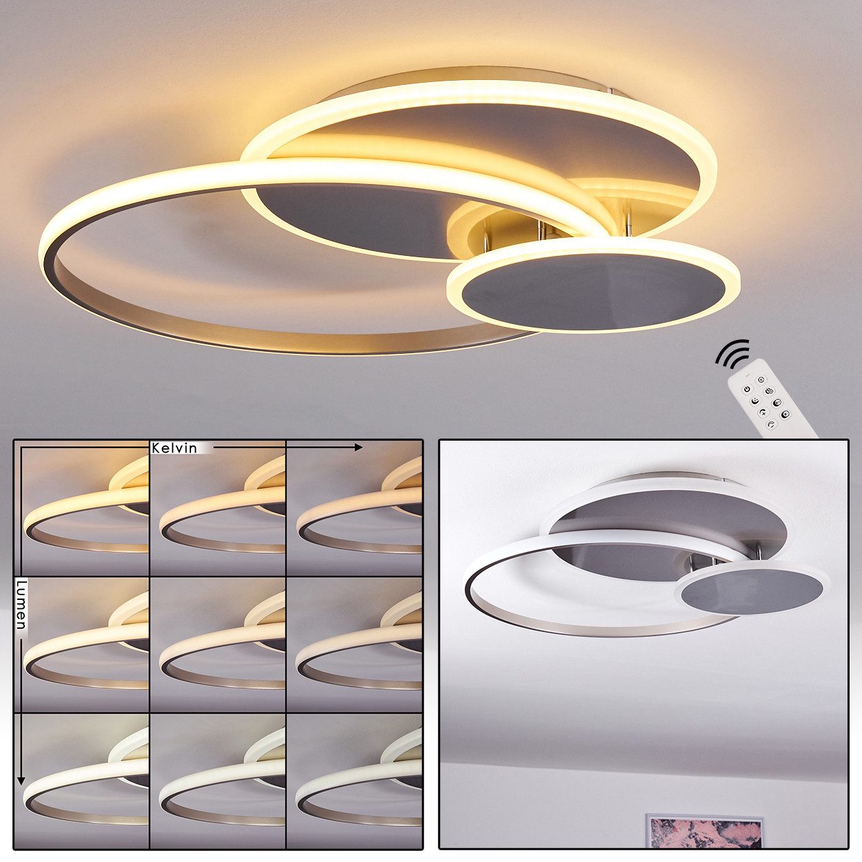 hofstein Deckenleuchte dimmbare LED Decken Lampen günstig online kaufen