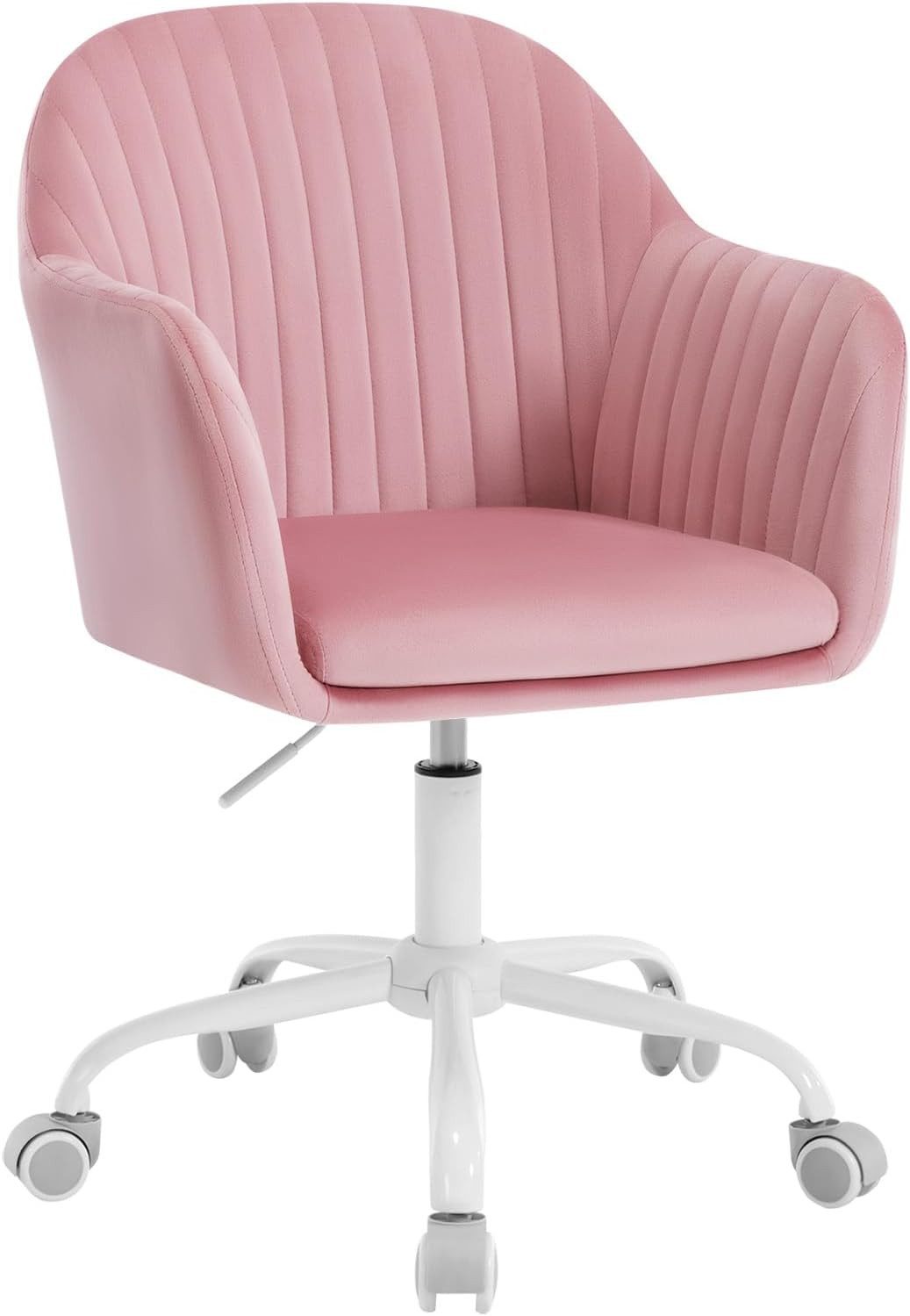 Woltu Schreibtischstuhl, Homeoffice Stuhl mit Rollen, Schminkstuhl höhenver günstig online kaufen