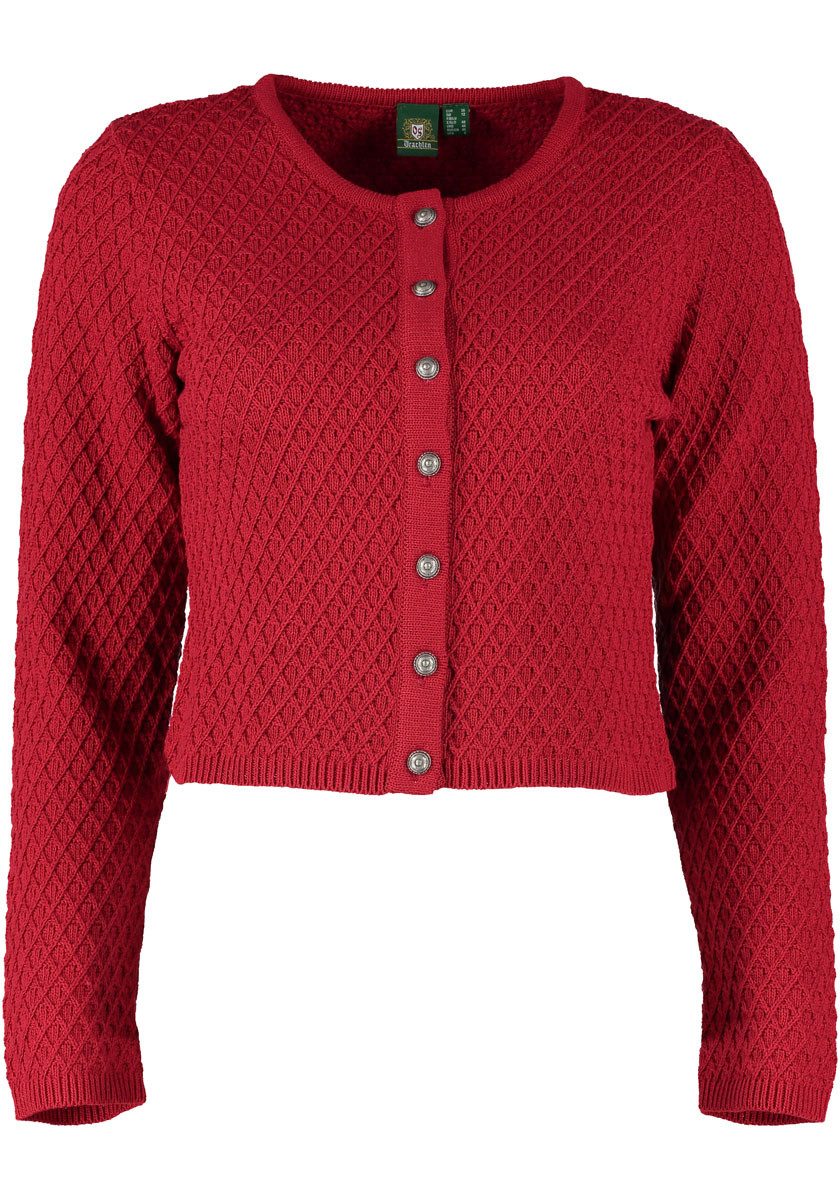 OS Trachten Strickjacke Quivun Trachtenjacke mit Rautenmuster günstig online kaufen