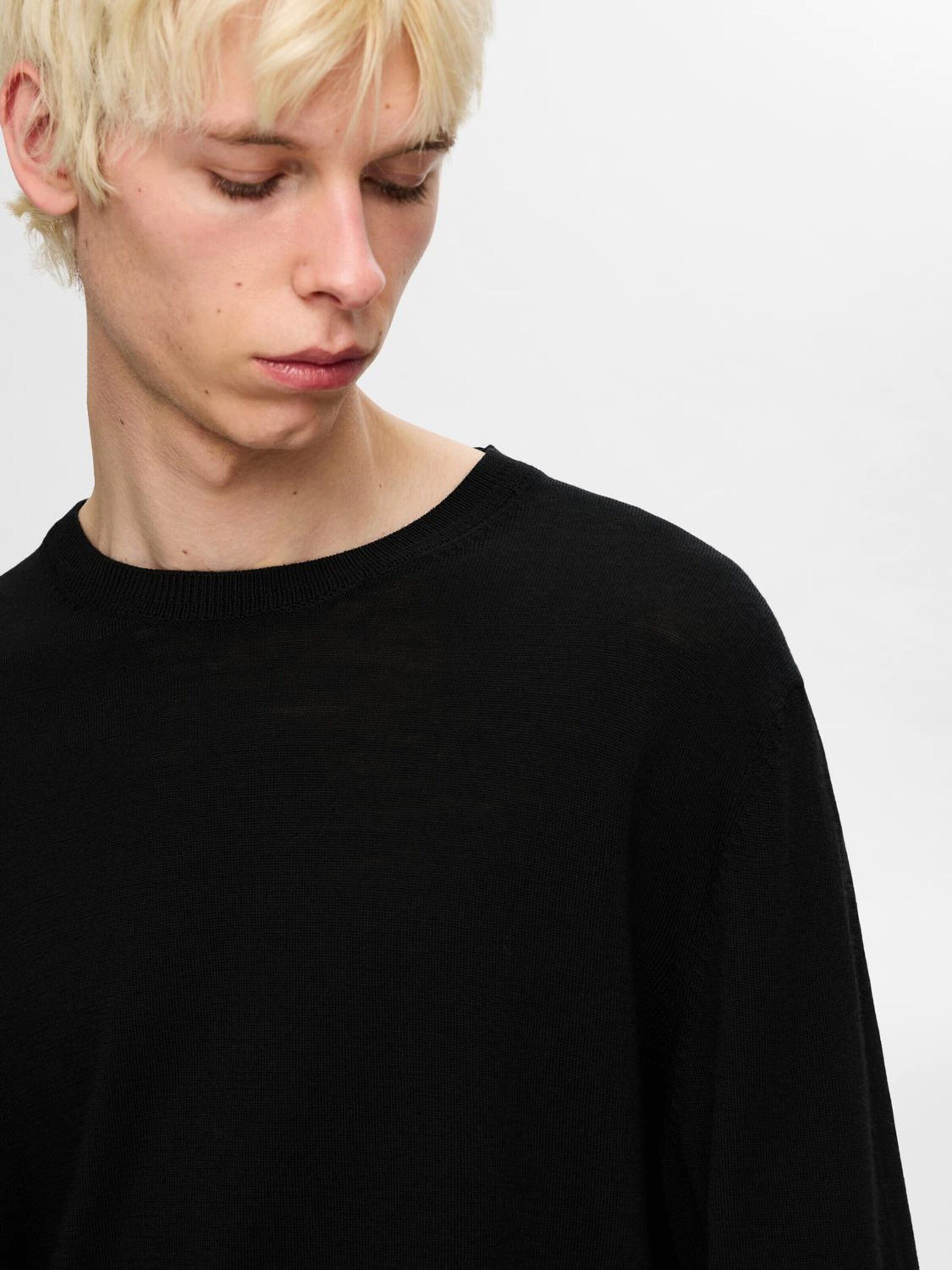 Selected Rundhalspullover SLHTRAY (1-tlg) günstig online kaufen