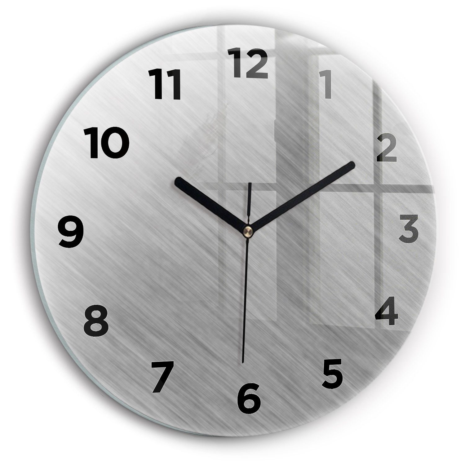 Tulup Wanduhr Glasuhr Metallwand Uhr aus günstig online kaufen