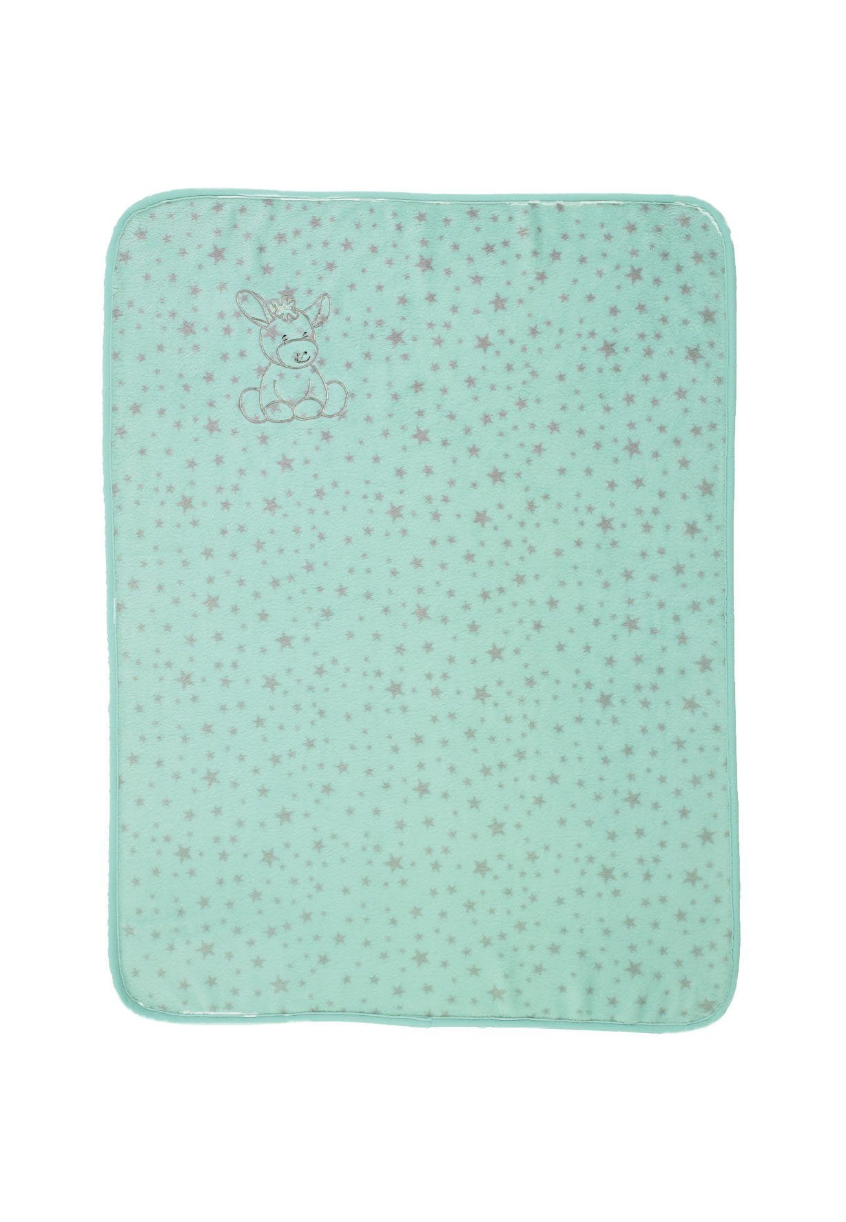Babydecke Babydecke Plüsch ESEL Emmi, Sterntaler®, Plüschdecke aus Teddyflausch mit süßer Esel-Emmi-Applikation