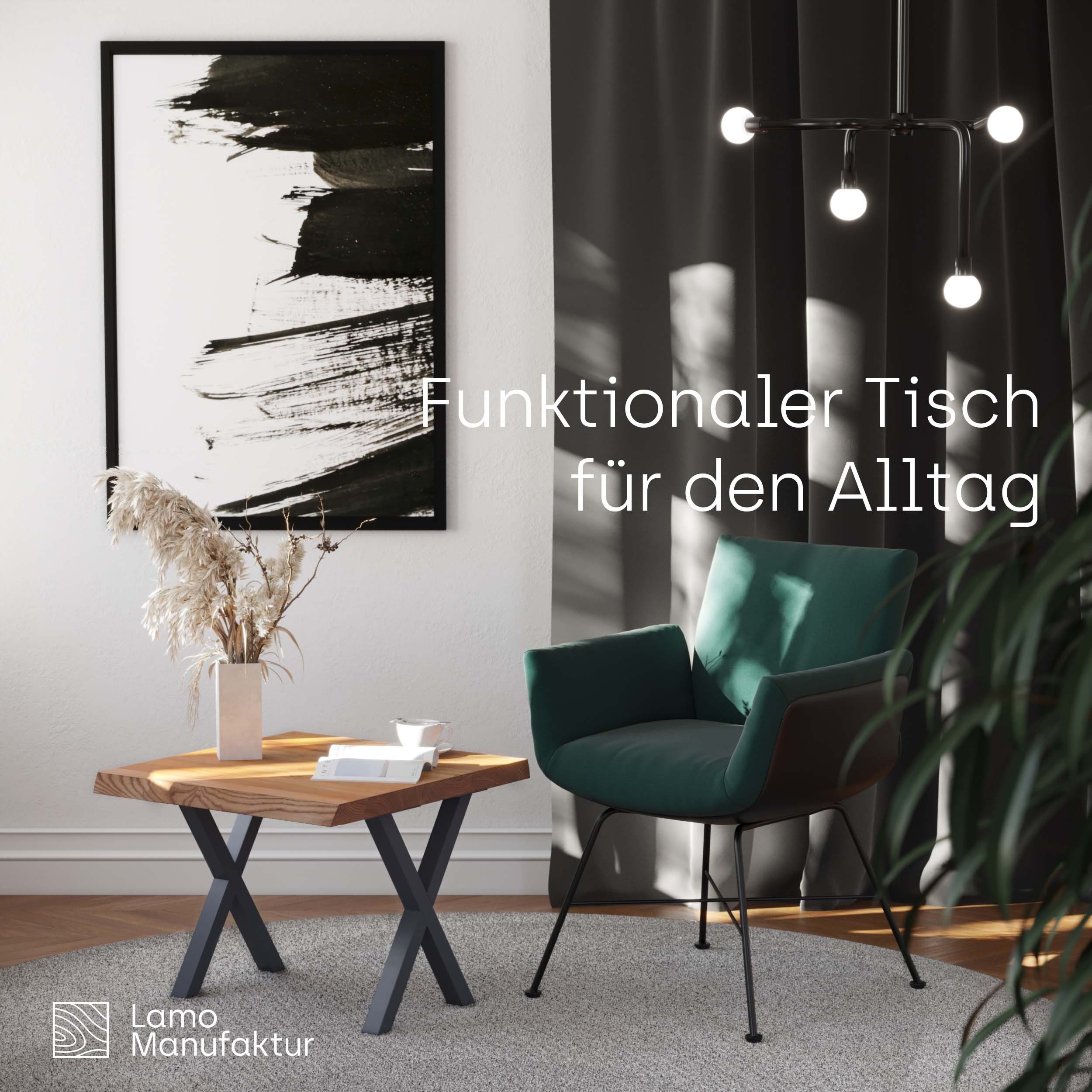 LAMO Manufaktur Baumkantentisch Design Esstisch Massivholz günstig online kaufen