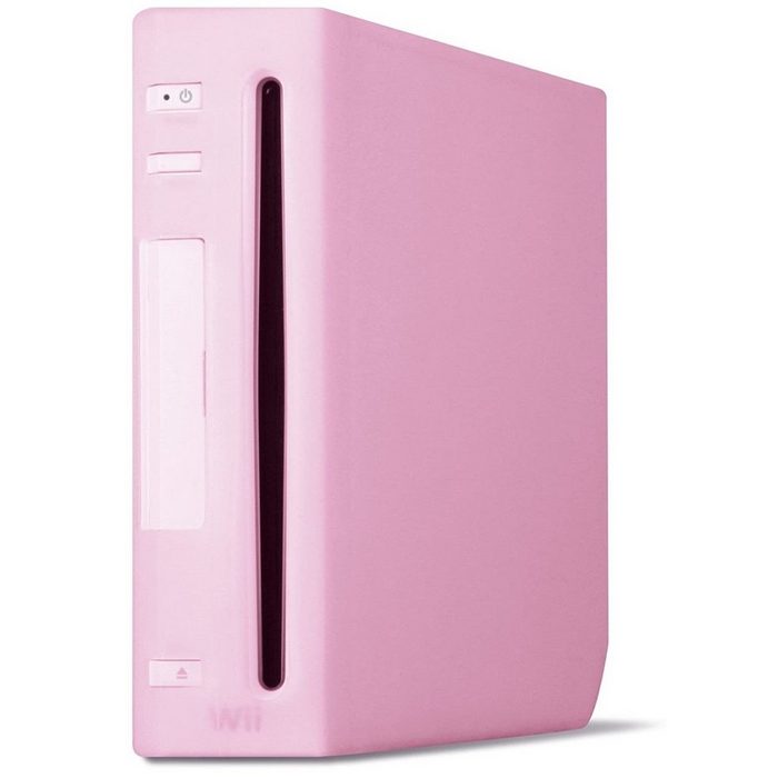 Speedlink Konsolen-Tasche Silikon Skin Schutz-Hülle Pink passend für Nintendo Wii Konsole
