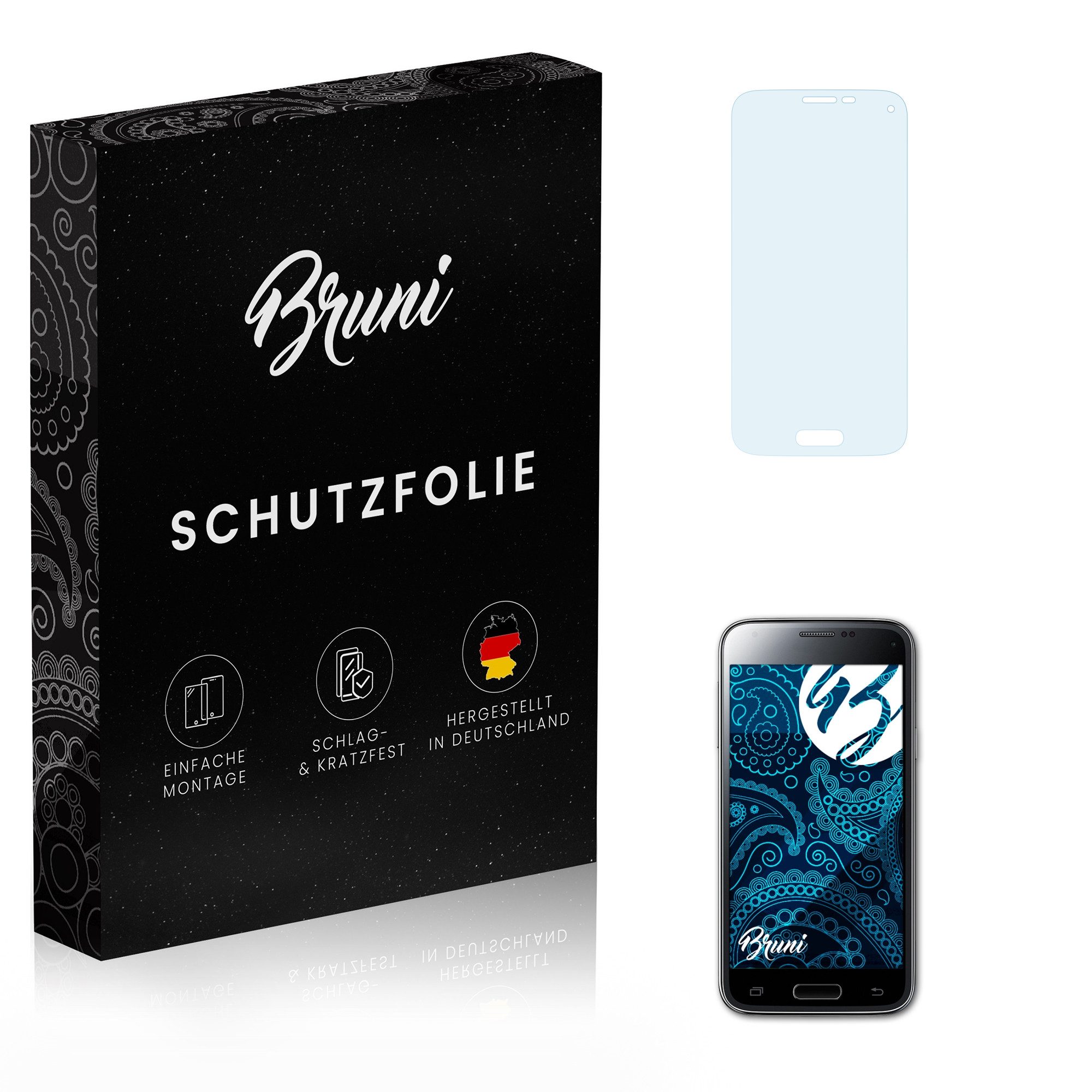 Schutzfolie Glasklare Displayschutzfolie für Galaxy S5 mini