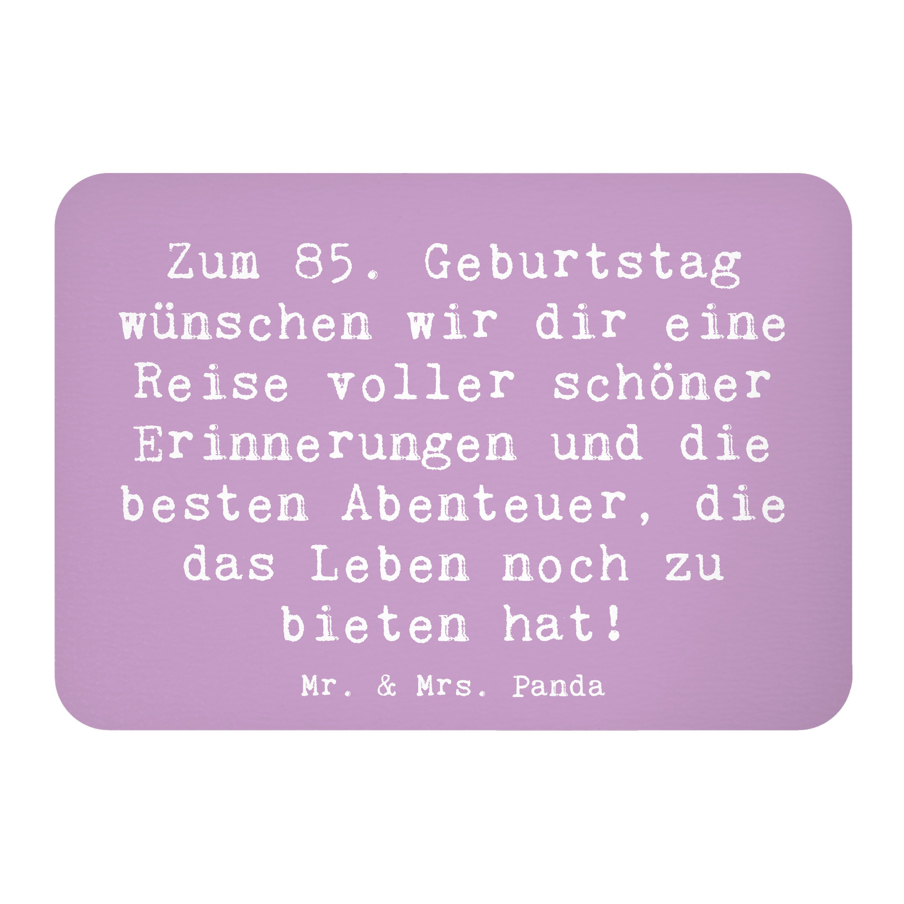 Magnet Spruch 85. Geburtstag - Lavendeltraum - Geschenk, Liebe und Lachen, M