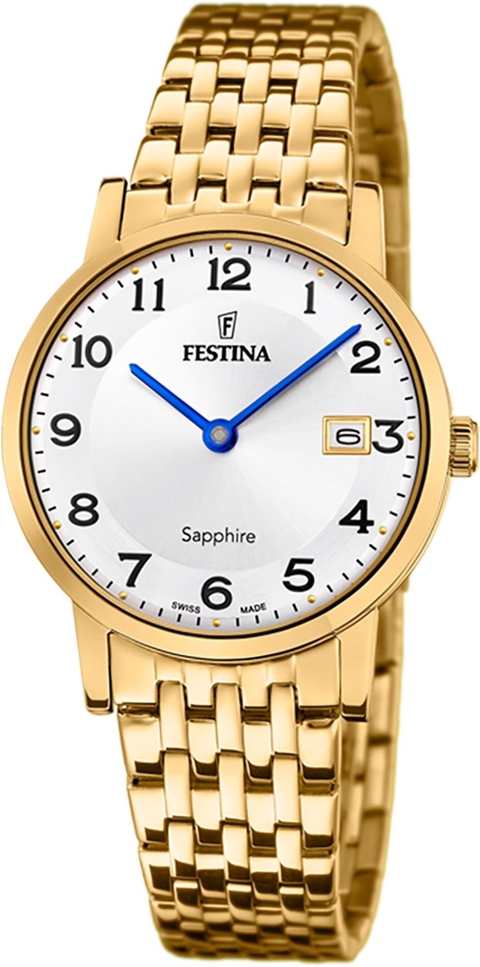 Quarzuhr Festina Damenuhr Edelstahl gold Festina
