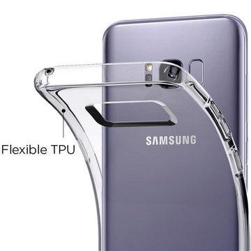 CoolGadget Handyhülle Transparent Ultra Slim Case für Samsung Galaxy S8 Plus 6,2 Zoll, Silikon Hülle Dünne Schutzhülle für Samsung S8+ Hülle