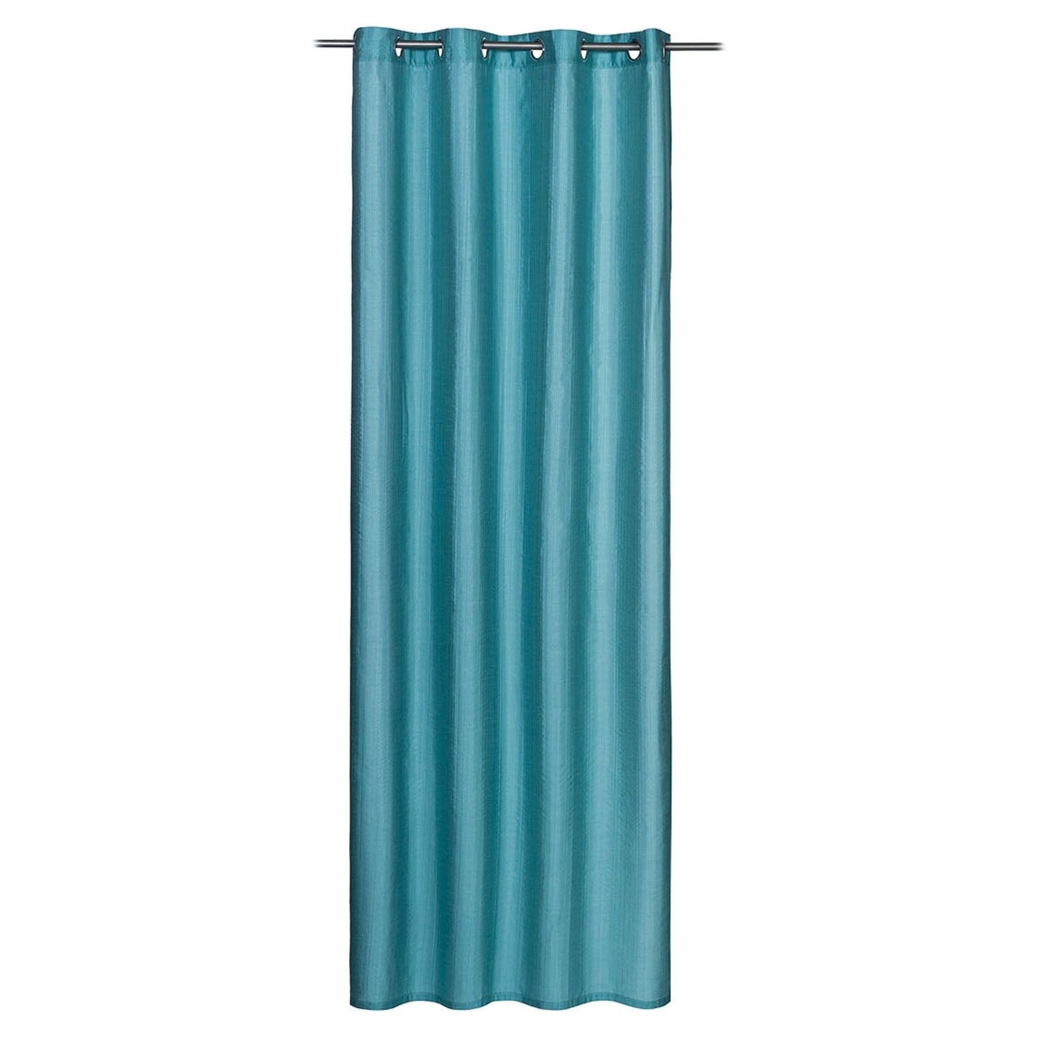 Gözze Vorhang CAPRINO, Ösenvorhang, Blau, L 245 x B 140 cm, Ösen, blickdicht, inkl. Bügelband