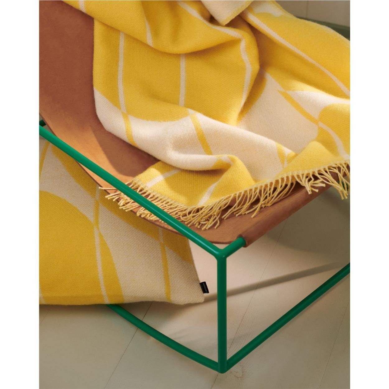 (140x180cm), Ecru Spring Wohndecke Vesi Unikko Yellow Decke Marimekko