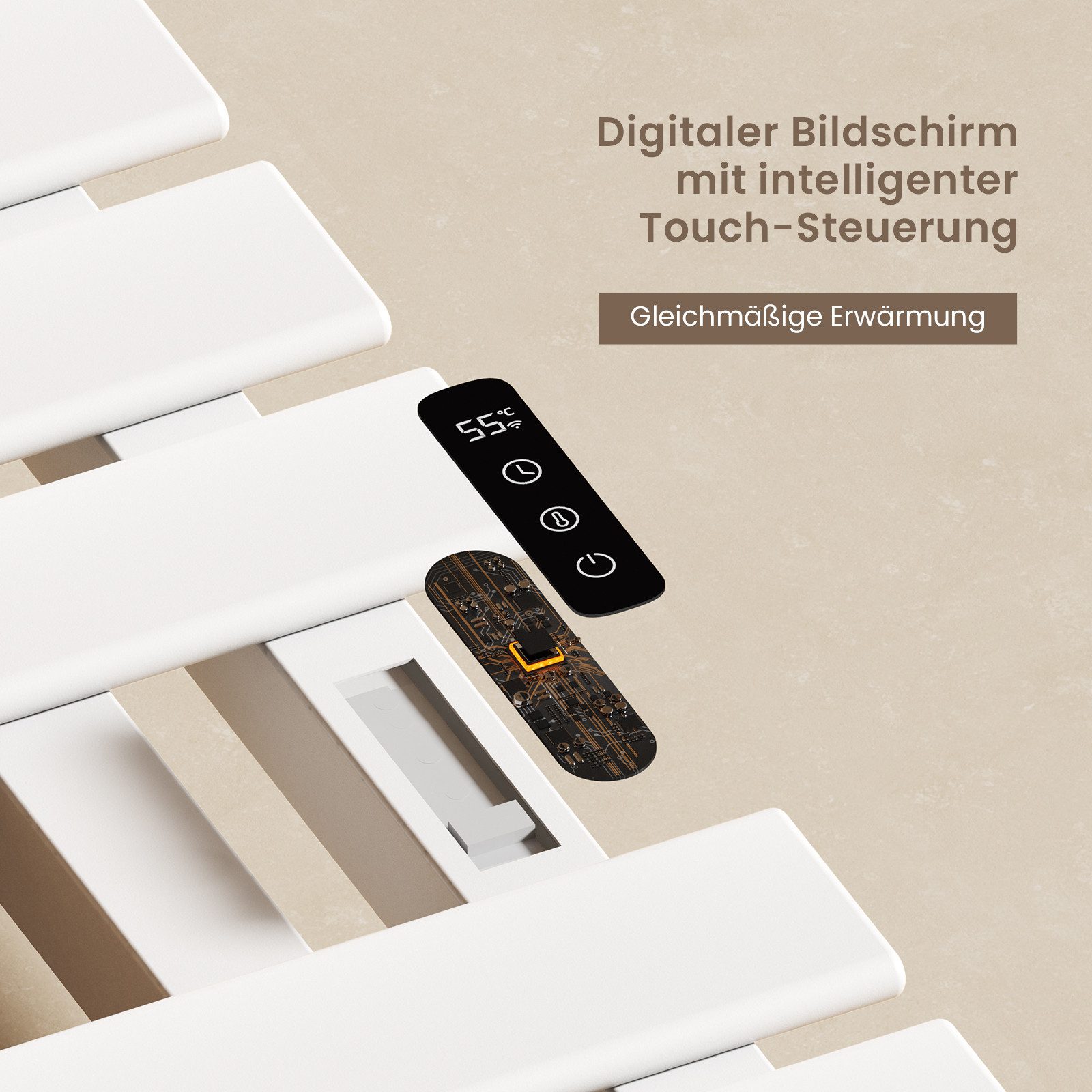 EMKE Elektrischer Badheizkörper mit Smart Thermostat WiFi/APP-Steuerung Tim günstig online kaufen