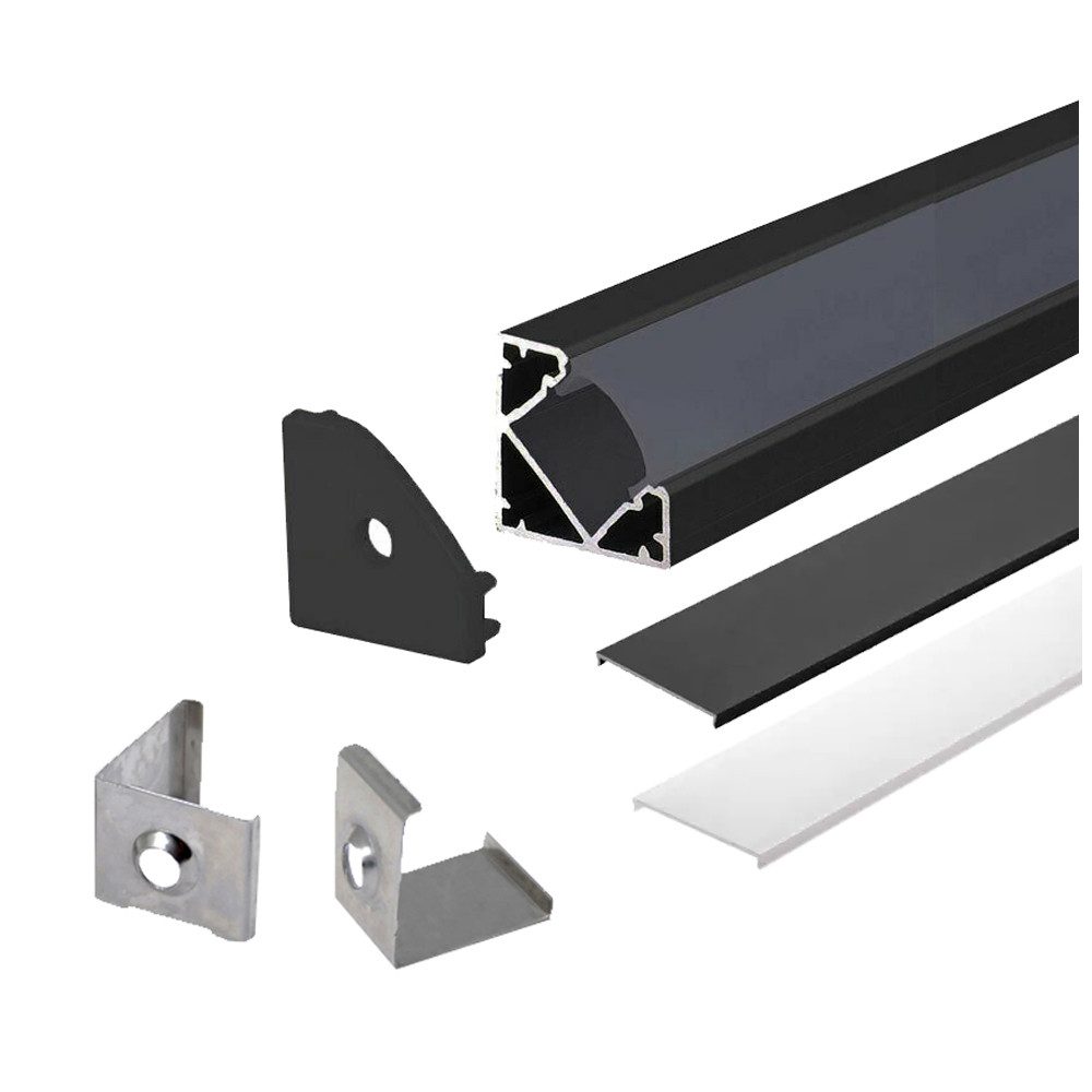 ENERGMiX LED-Stripe-Profil 2m LED Aluprofil Alu Schiene Eckprofil Kanal, wi günstig online kaufen