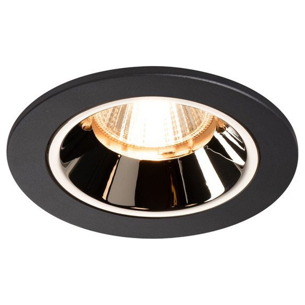 SLV Einbauleuchte LED Einbaustrahler Numinos in Schwarz und Chrom 8,6W 690lm 2700K 40°, LED