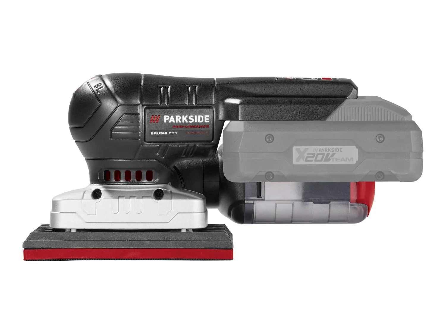 Parkside Akku-Schwingschleifer 20V Akku-Schwingschleifer PAMSP 20-Li mit Akku 2.0 Ah / Ladegerät