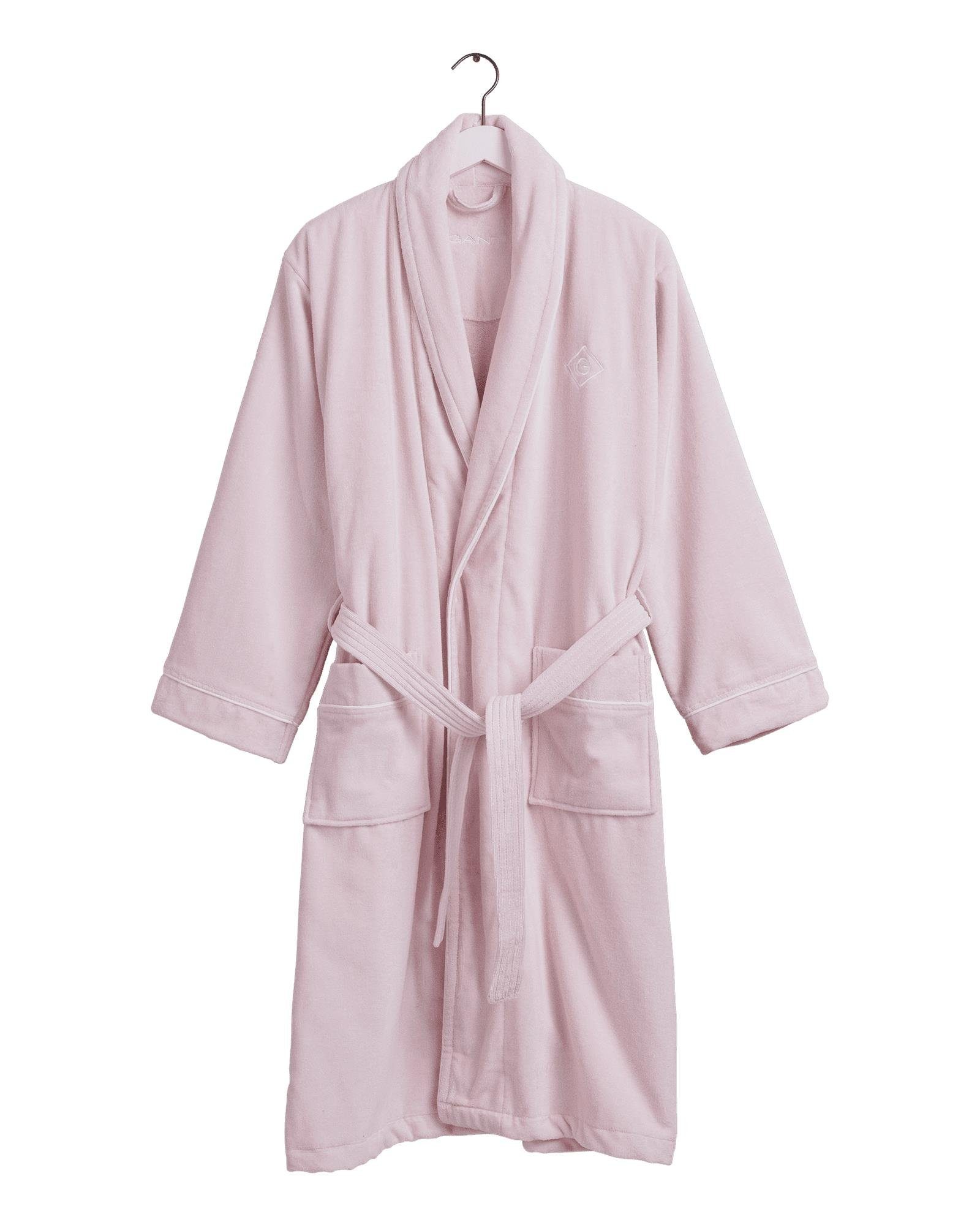 Gant Bademantel GANT Bademantel Icon G Pink Embrace L, Stoff