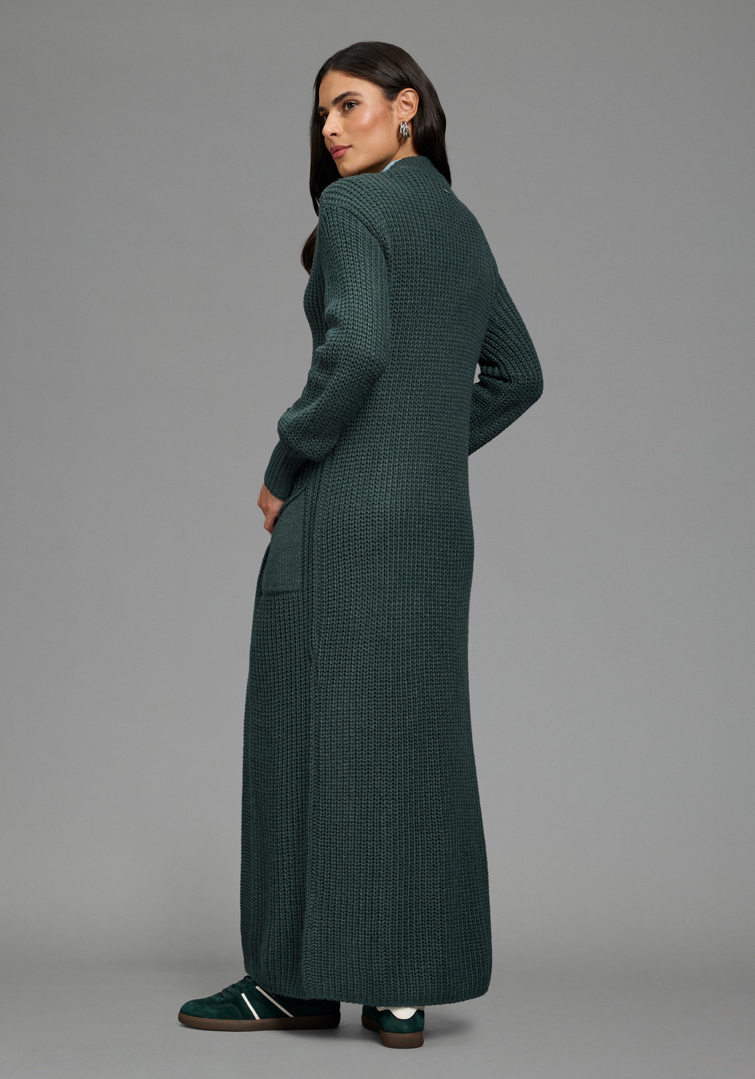 Laura Scott Longstrickjacke aus kuscheligem Grobstrick