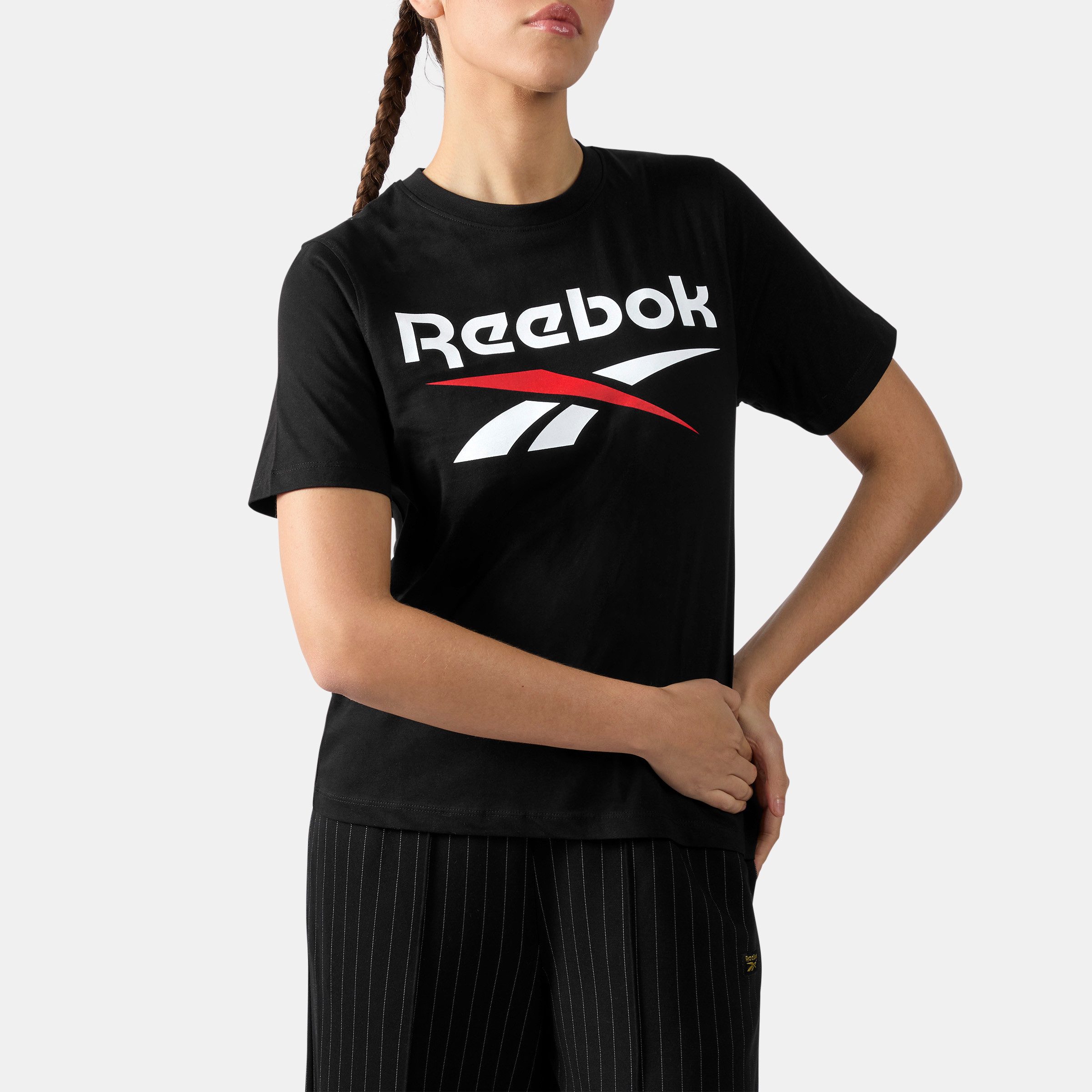 Reebok T-Shirt WREN 2 COLOUR LOGO CREW SS TEE sportlicher Stil, klassischer Schnitt, aus Baumwolle