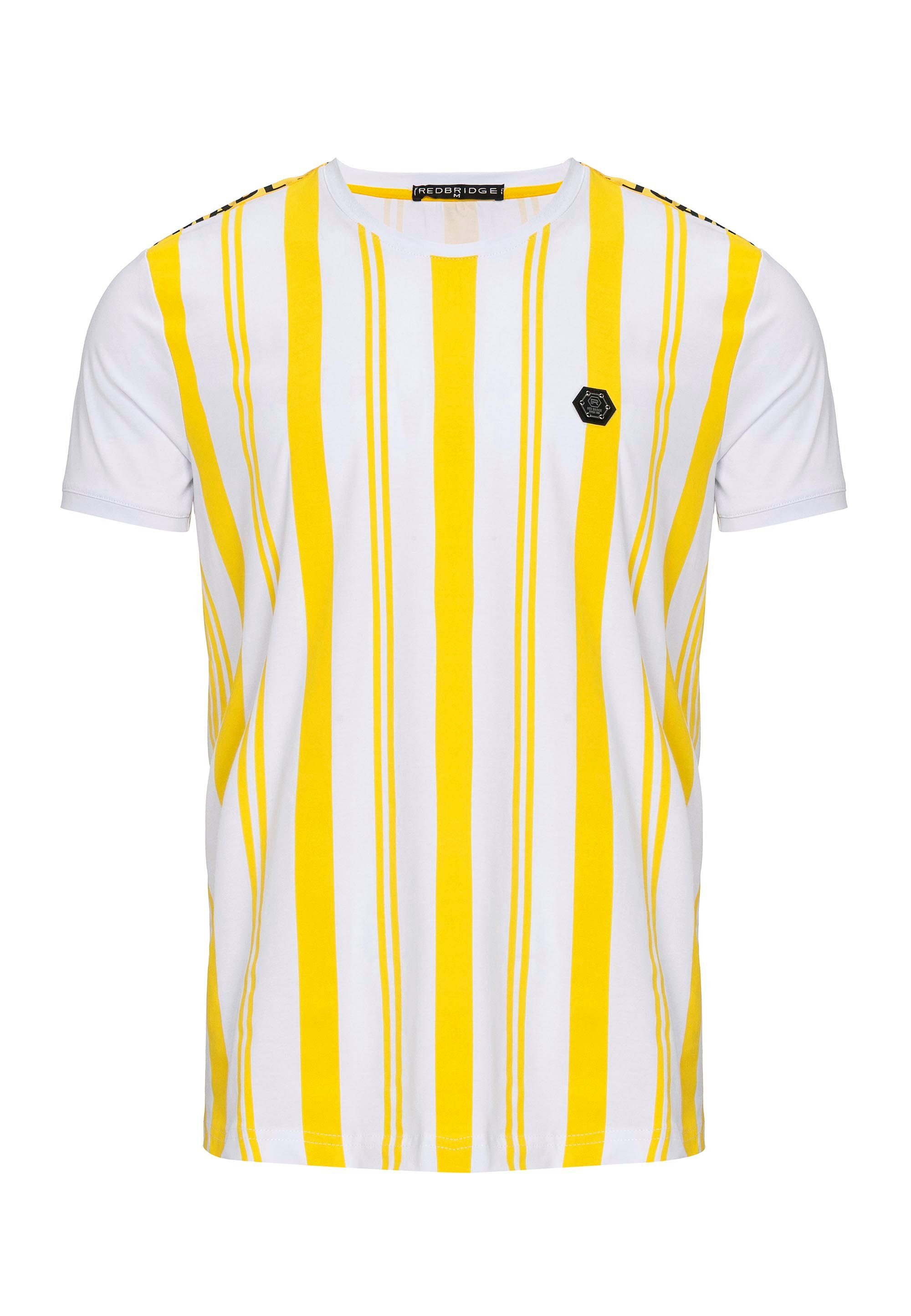 RedBridge gelb-weiß T-Shirt Summer mit Stripes Baltimore
