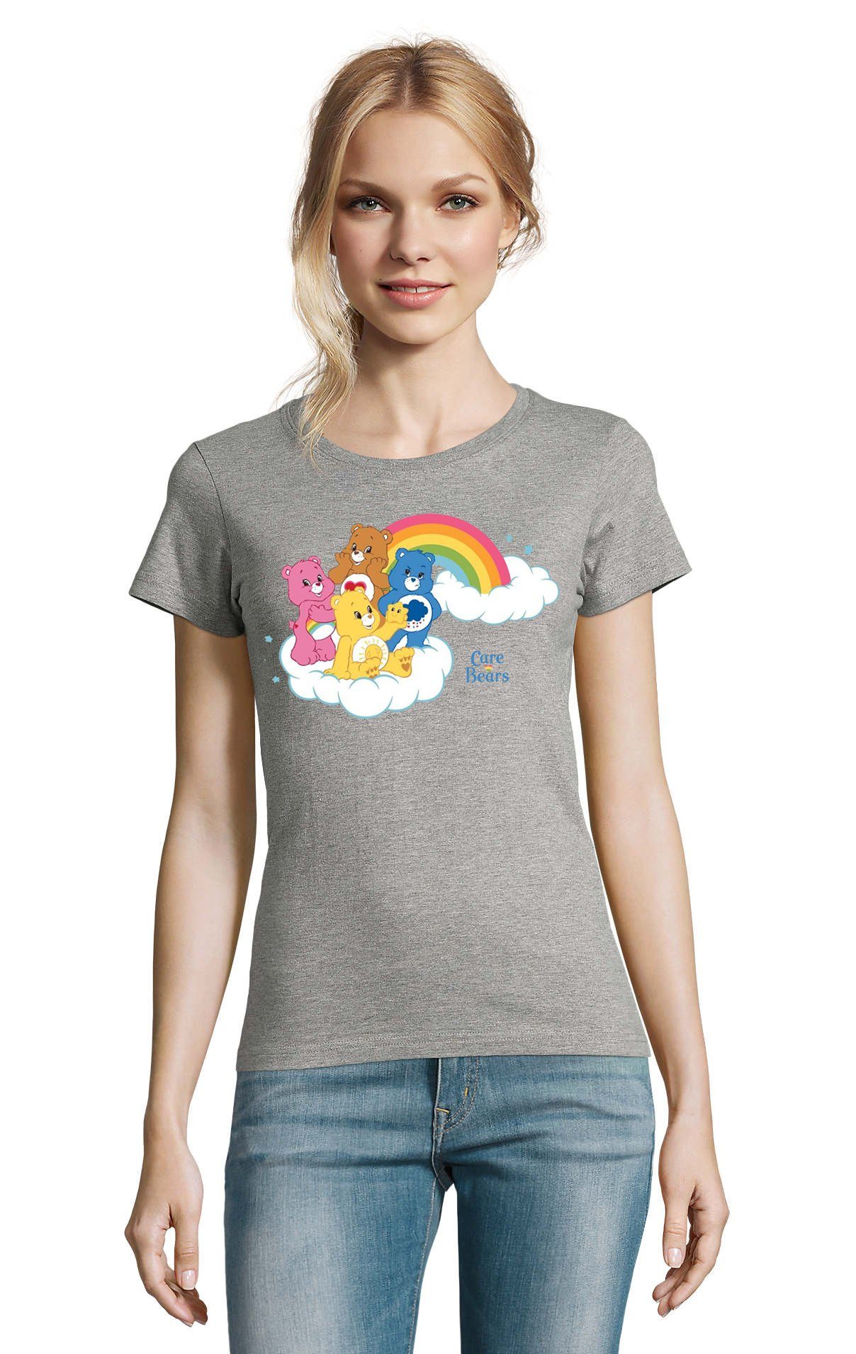 Blondie & Brownie T-Shirt Damen Glücksbärchis Care Bears Hab-Dich-lieb Bärchis Wolkenland Damen Care Bears T-Shirt Hab-dich-lieb Bärchis Wolkenland Retro