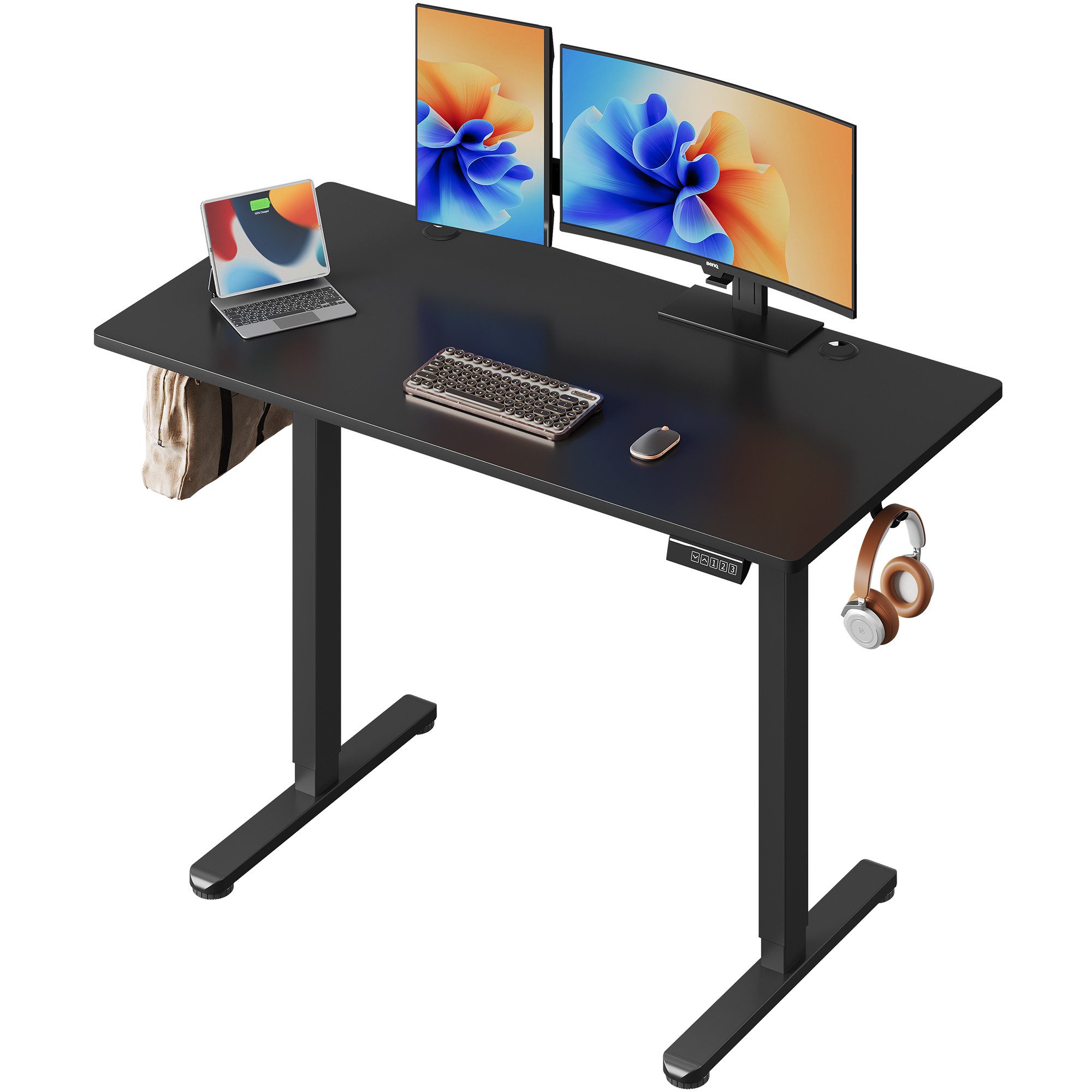 DEVAISE Schreibtisch Höhenverstellbar Schreibtisch, elektrisch mit einteili günstig online kaufen