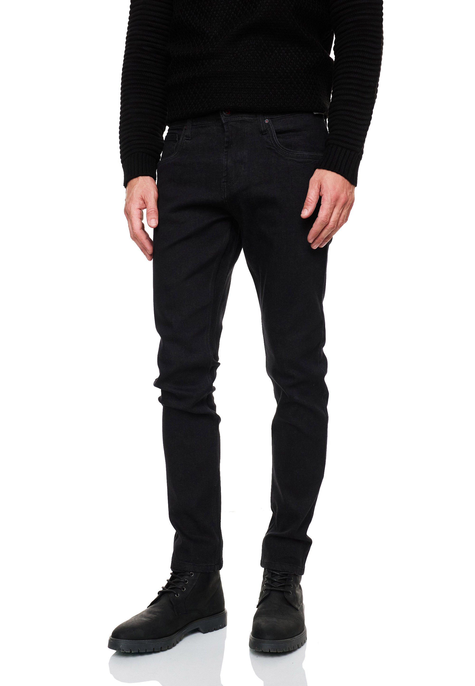 R-NEAL Slim-fit-Jeans Herren Jeanshose Cotton Stretch Business Streetwear Jeans Hose