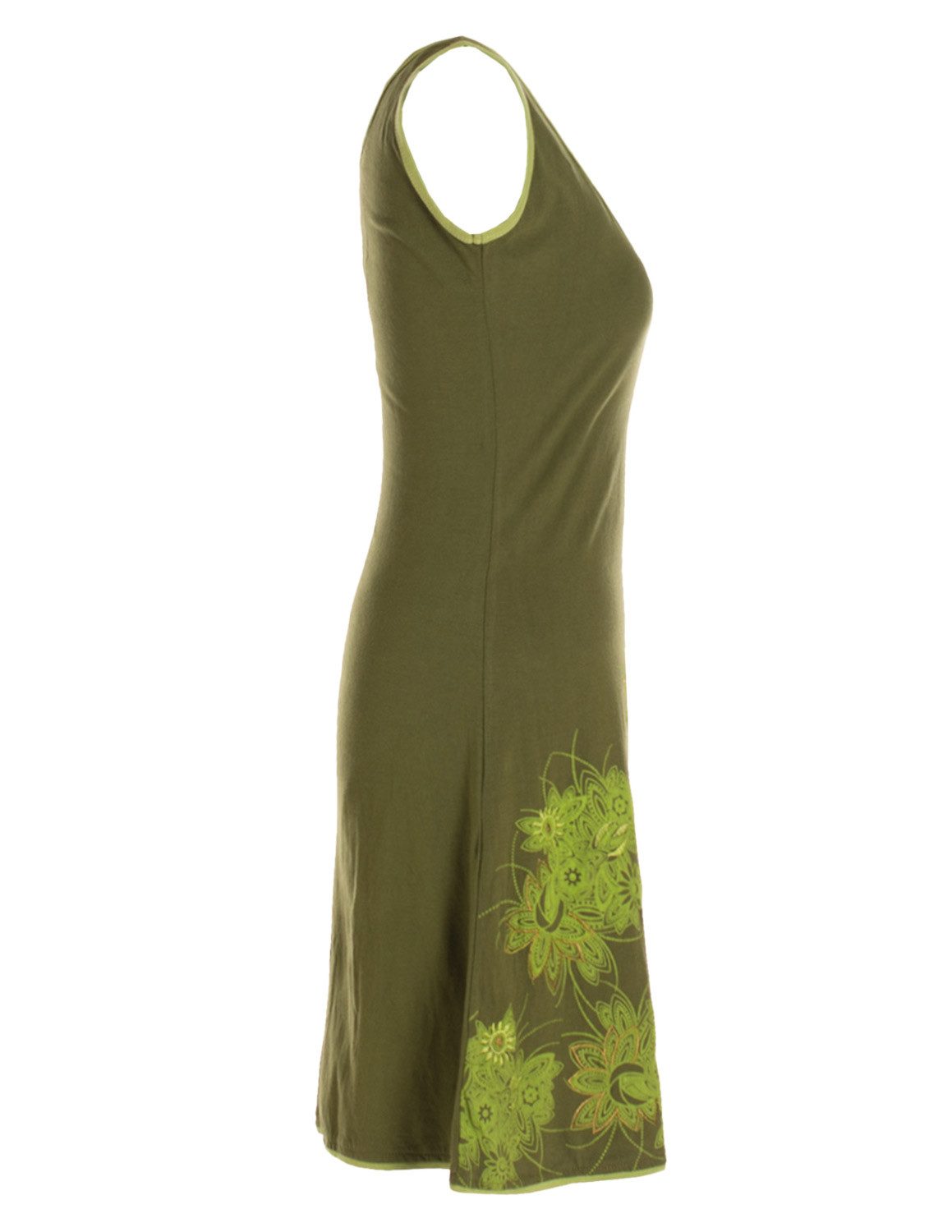 Vishes Tunikakleid Damen Longshirt-Kleid Sommer Mini-Kleid Tunika-Kleid Shirtkleid Boho, Goa, Hippie Style