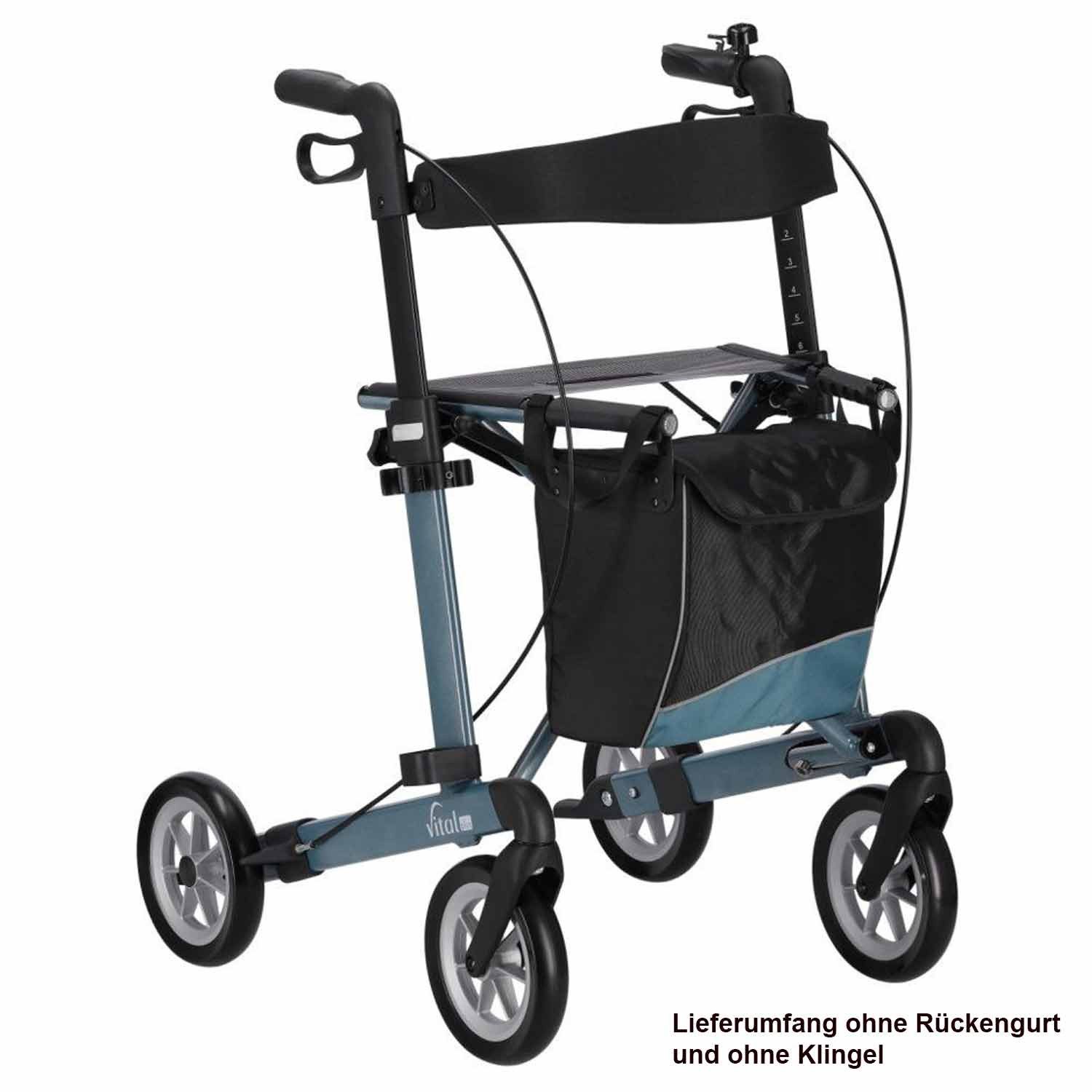 RUSSKA Rollator Russka Rollator Vital Plus Limited Edition Meer, 62 cm Sitzhöhe