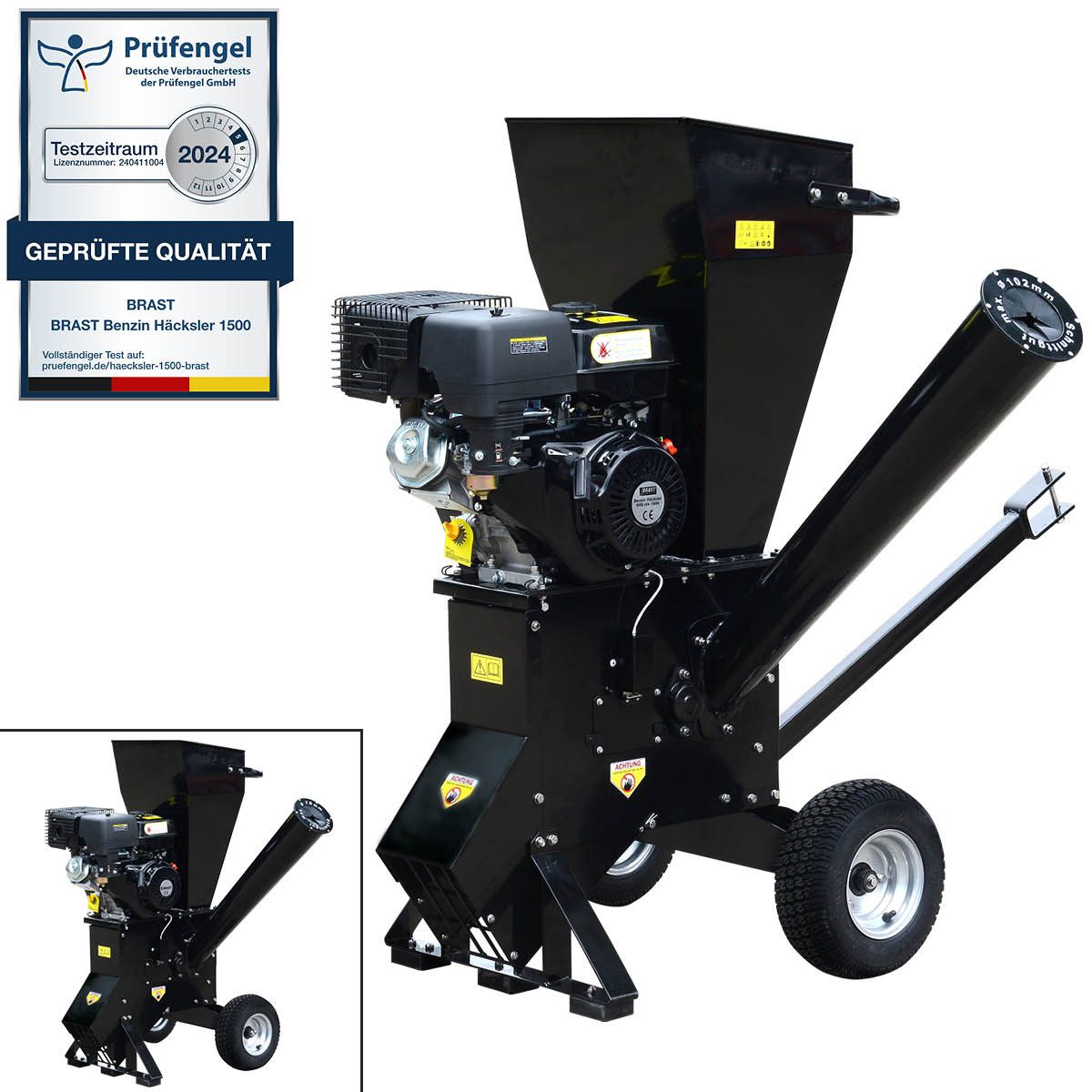 BRAST Häcksler Schredder Benzin, 2 Modelle, 2 Messersysteme mit 22 Messer, günstig online kaufen