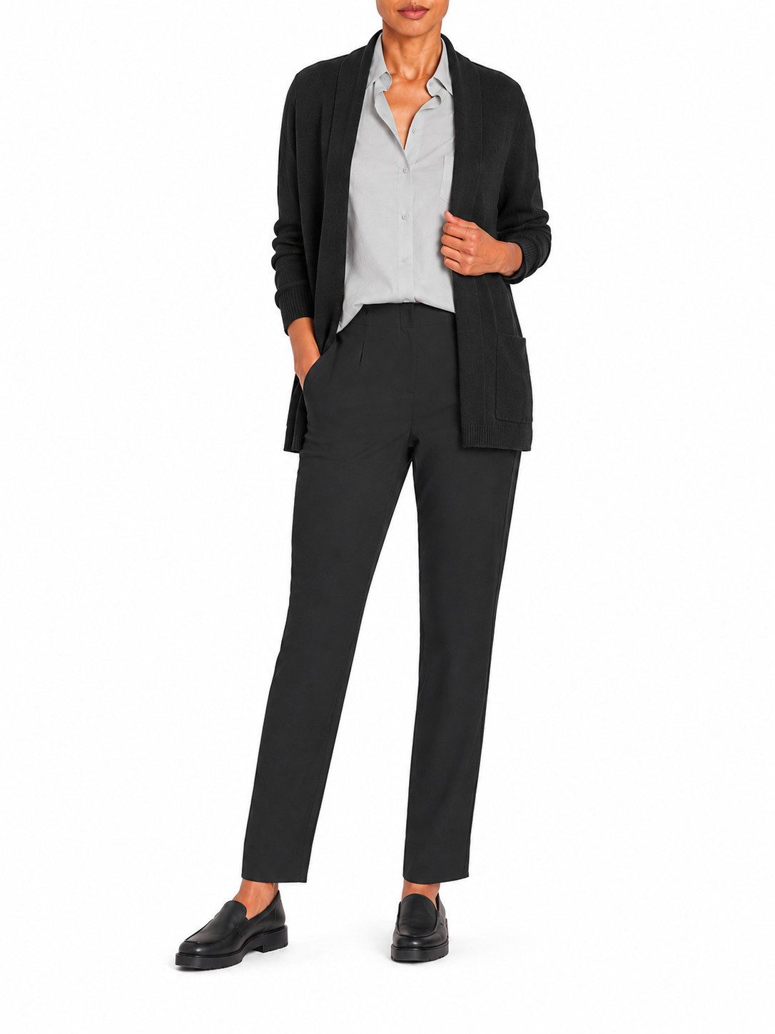 ROBELL Stoffhose Bengaline Damenhose Stretch Schlupfhose mit Comfortbund Beruf Businesshose Damen und zugleich Freizeithose Damen